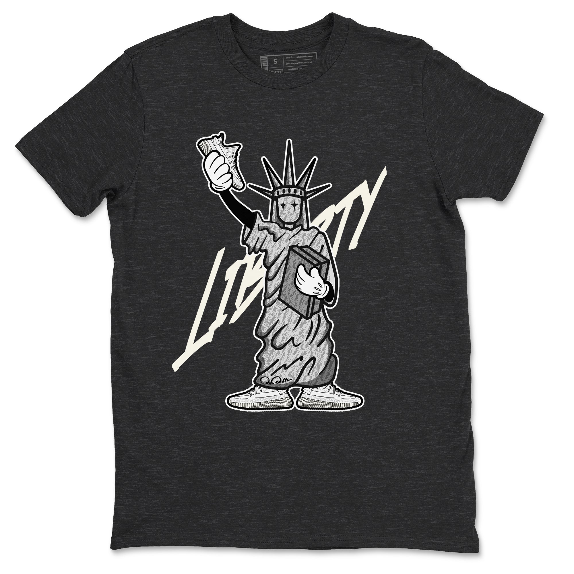 Yeezy 350 Static shirt to match jordans Liberty Of Staute sneaker tees Adidas Yeezy 350 Static Drip Gear Zone Unisex Charcoal Heather 2 T-Shirt
