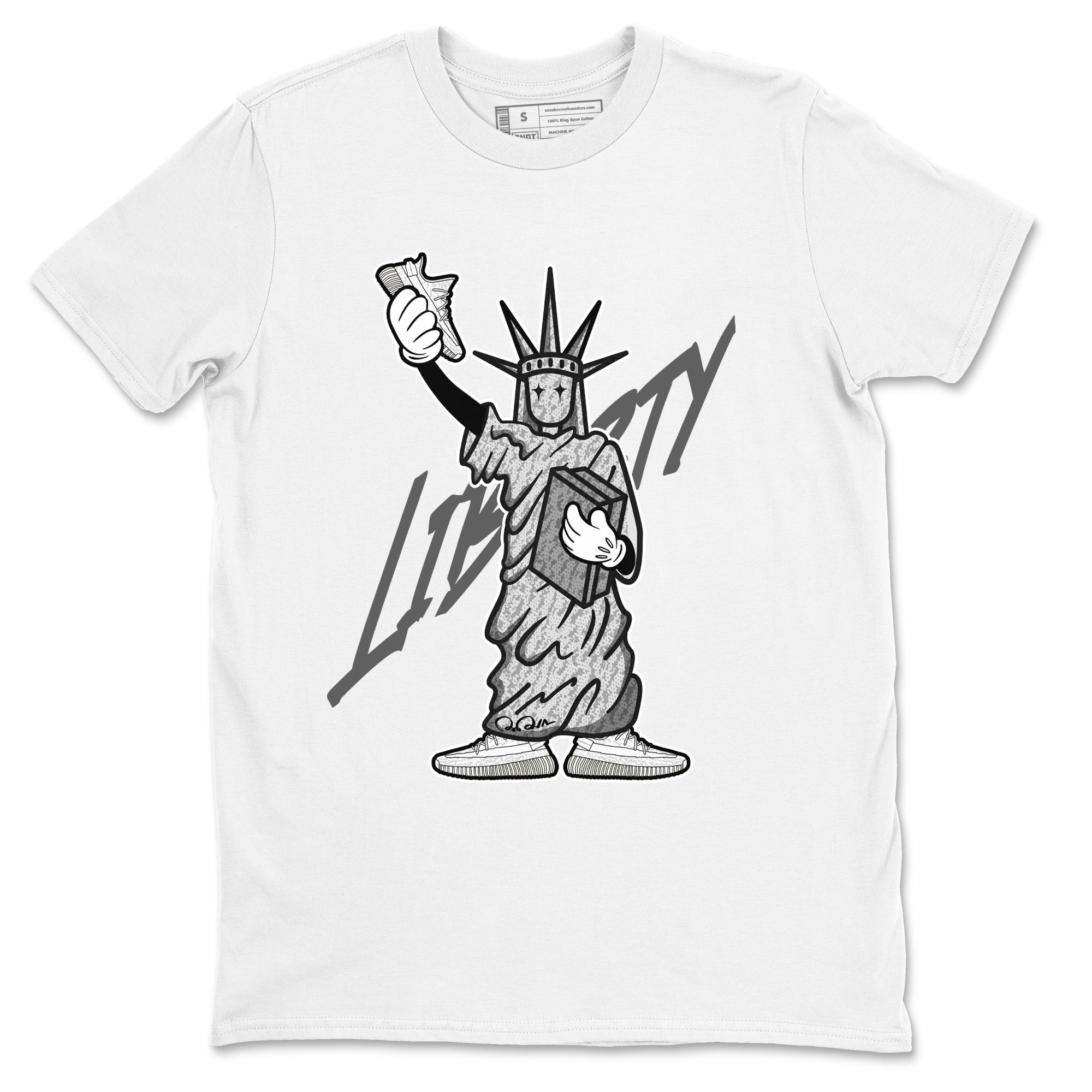 Yeezy 350 Static shirt to match jordans Liberty Of Staute sneaker tees Adidas Yeezy 350 Static Drip Gear Zone Unisex White 2 T-Shirt