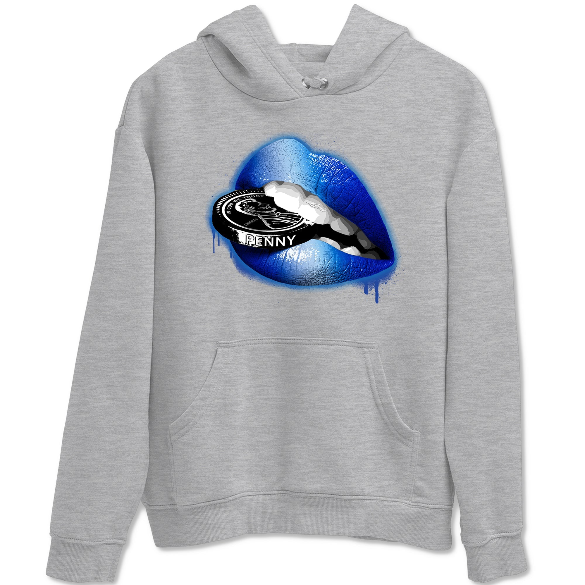 Foams One Royal shirts to match jordans Lips Coin sneaker match tees Air Foamposite One Royal match shoes to clothes Drip Gear Zone unisex cotton Heather Grey 2 shirts