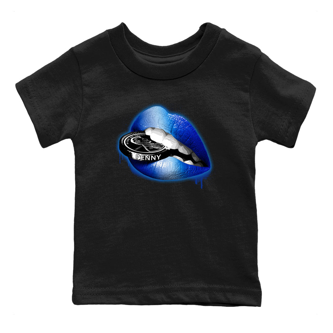 Foams One Royal shirts to match jordans Lips Coin sneaker match tees Air Foamposite One Royal match shoes to clothes Drip Gear Zone Youth Baby Black 2 tee