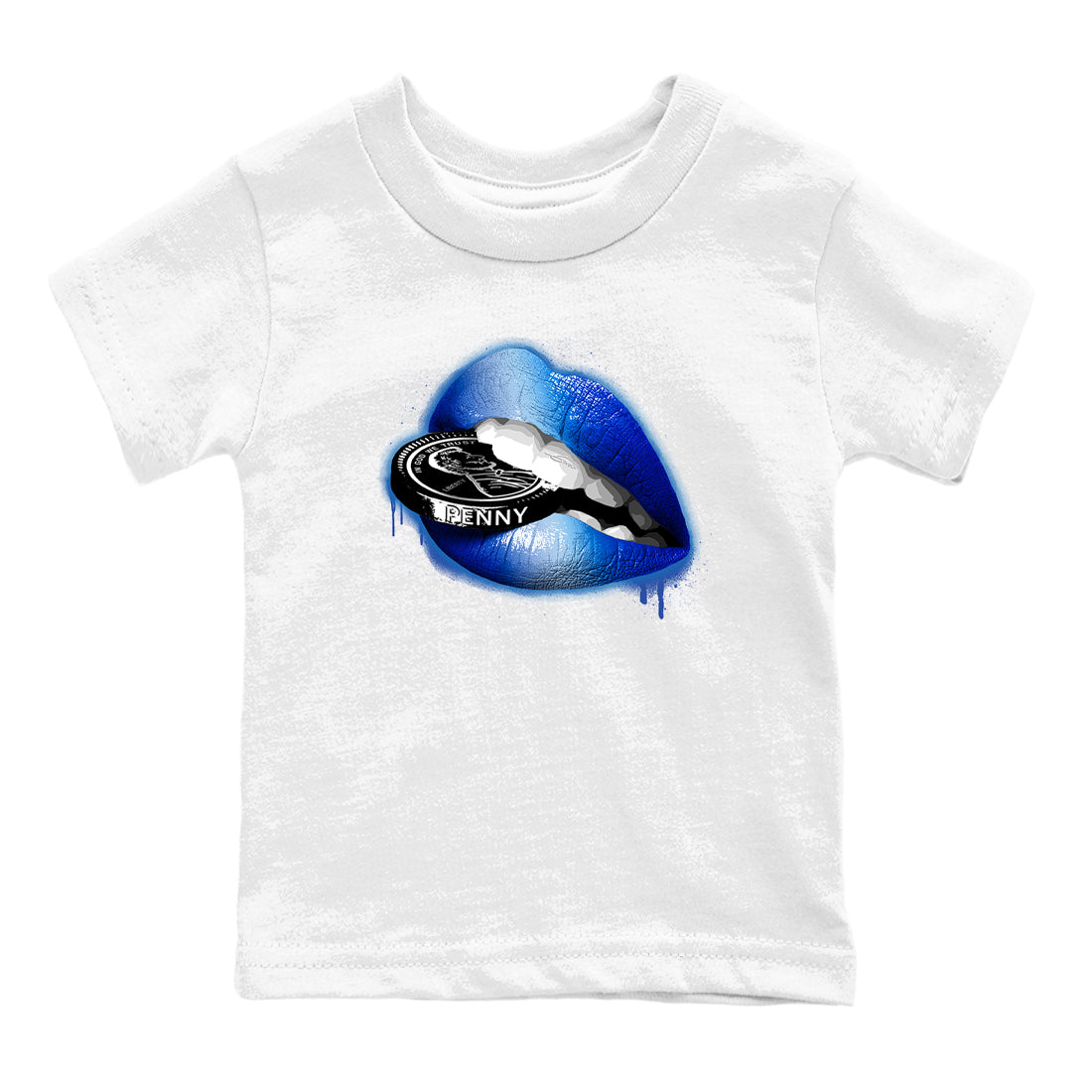 Foams One Royal shirts to match jordans Lips Coin sneaker match tees Air Foamposite One Royal match shoes to clothes Drip Gear Zone Youth Baby White 2 tee
