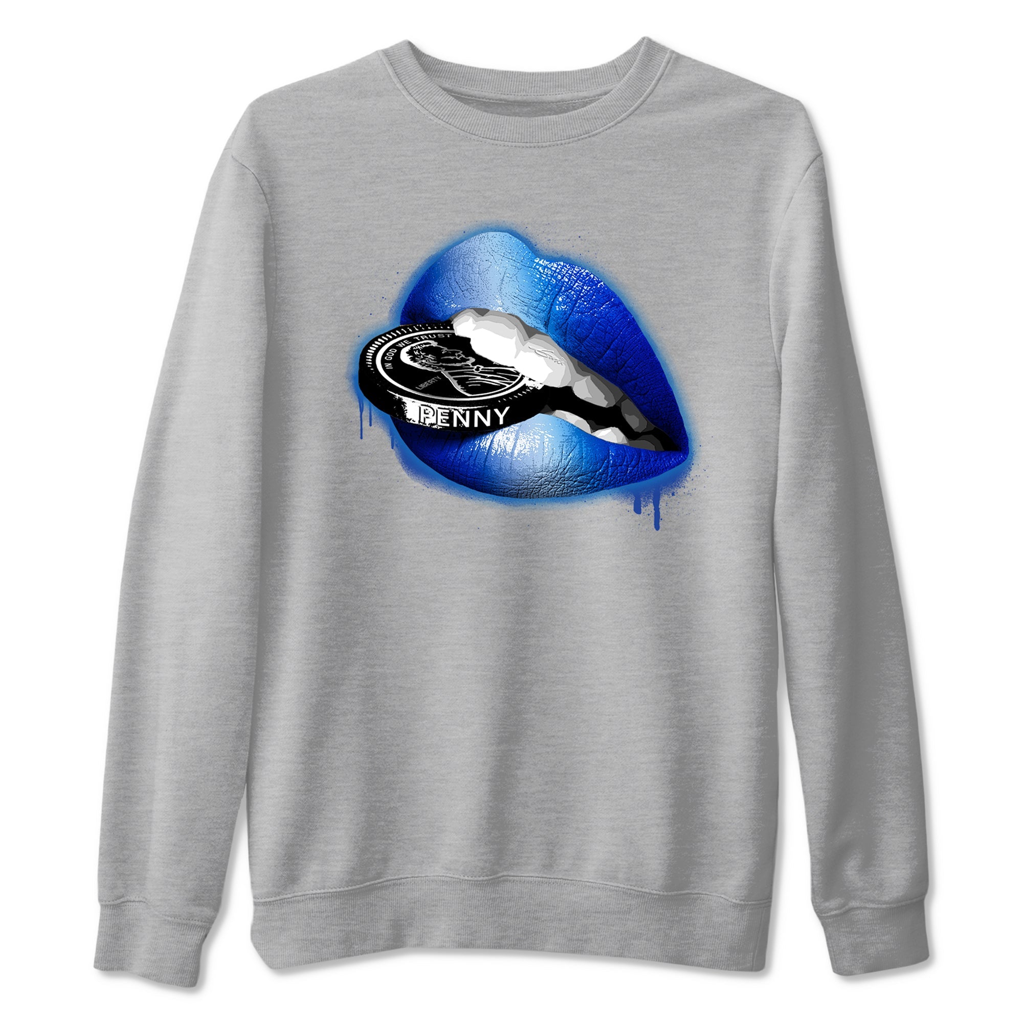 Foams One Royal shirts to match jordans Lips Coin sneaker match tees Air Foamposite One Royal match shoes to clothes Drip Gear Zone unisex cotton Heather Grey 2 shirts