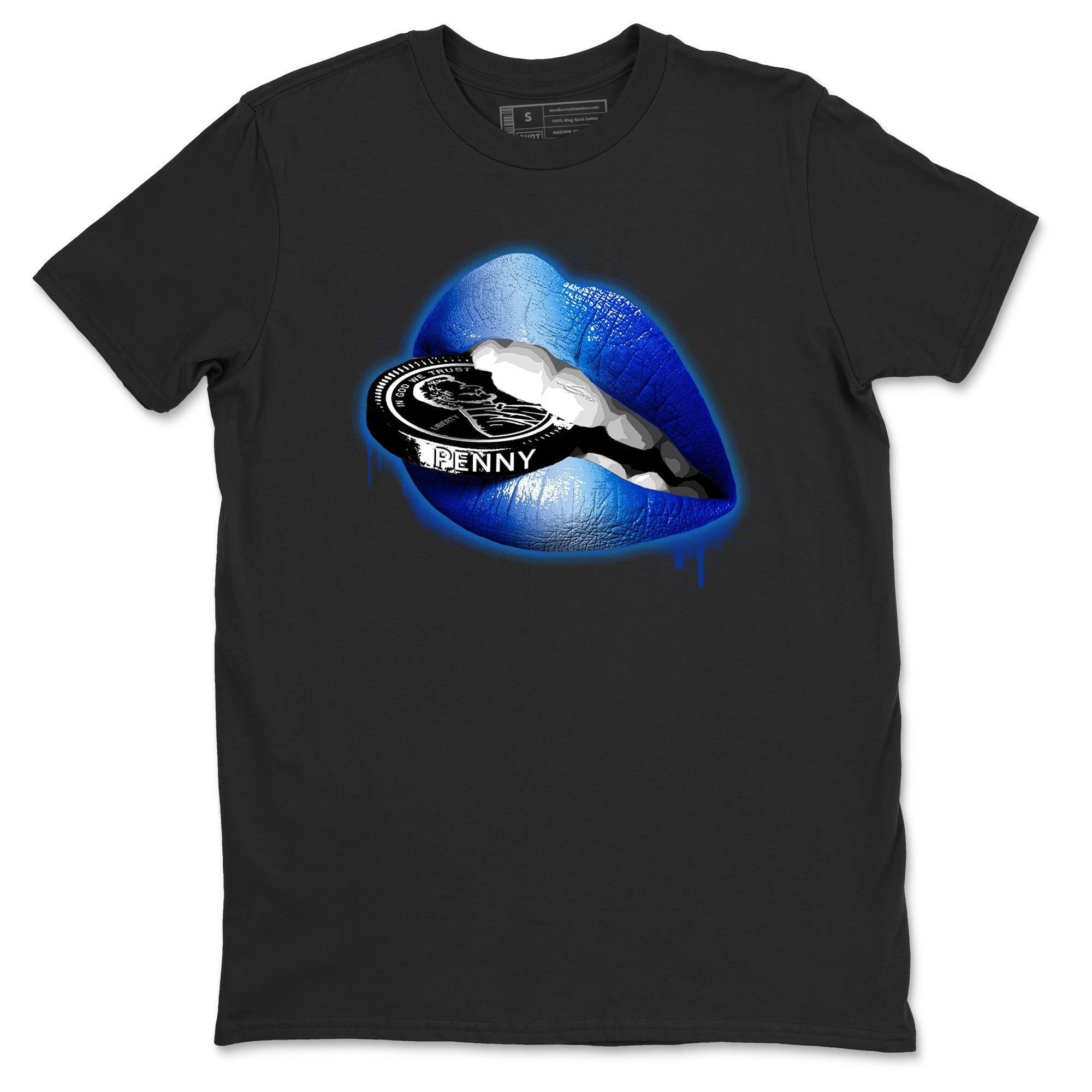Foams One Royal shirts to match jordans Lips Coin sneaker match tees Air Foamposite One Royal match shoes to clothes Drip Gear Zone unisex cotton Black 2 shirts