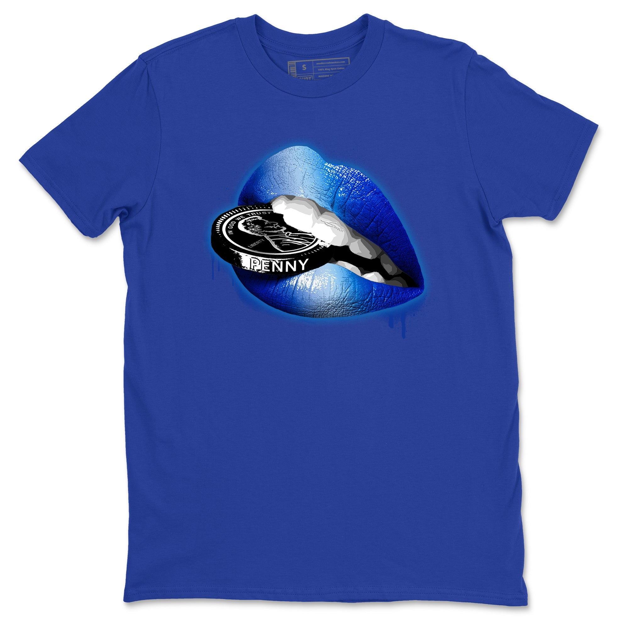 Foams One Royal shirts to match jordans Lips Coin sneaker match tees Air Foamposite One Royal match shoes to clothes Drip Gear Zone unisex cotton Royal Blue 2 shirts