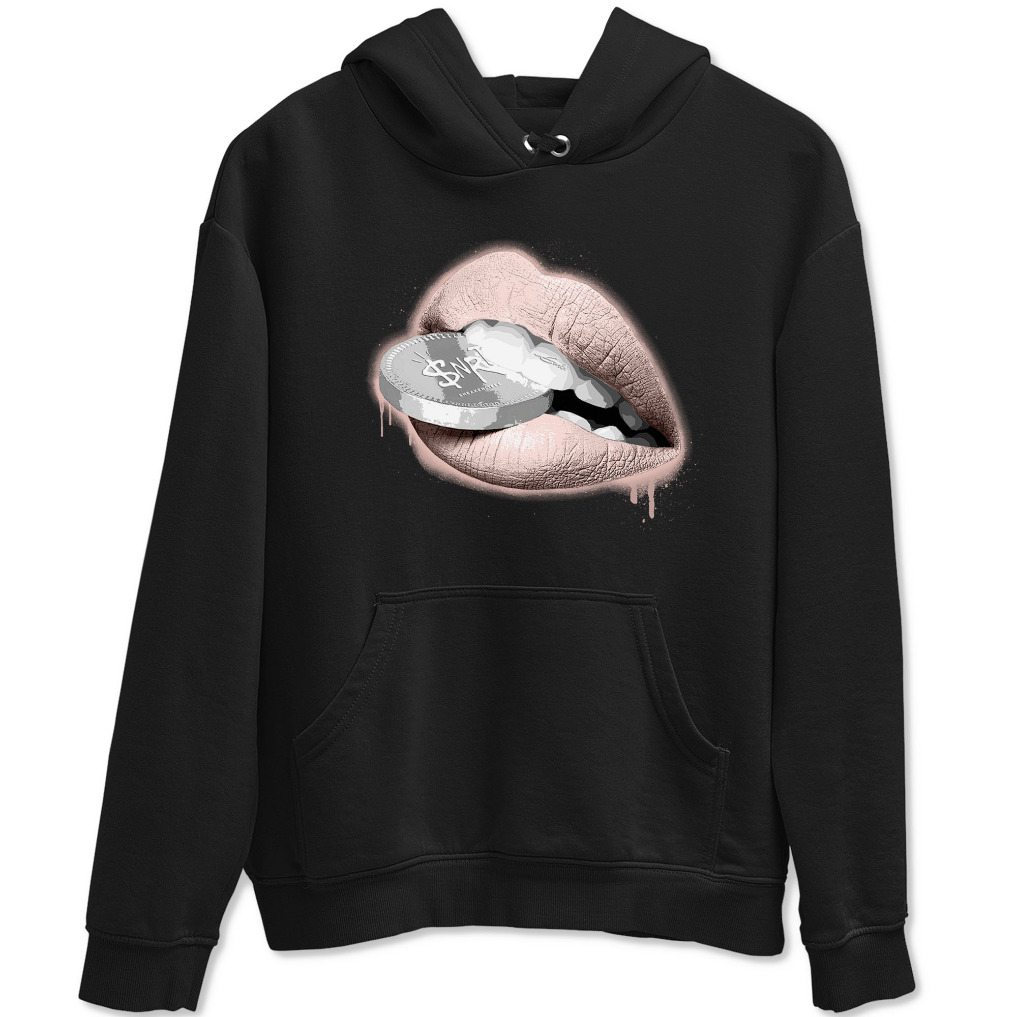11s Legend Pink shirts to match jordans Lips Coin sneaker match tees Air Jordan 11 Legend Pink Drip Gear Zone streetwear brand Black 2 unisex cotton tee