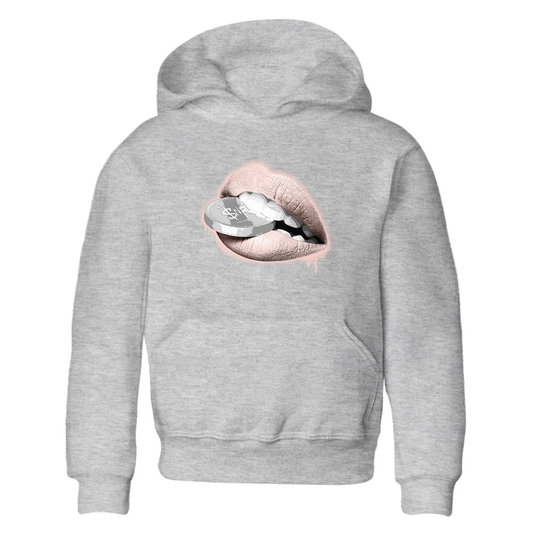11s Legend Pink shirts to match jordans Lips Coin sneaker match tees Air Jordan 11 Legend Pink Drip Gear Zone streetwear brand Baby and Youth Heather Grey 2 cotton tee