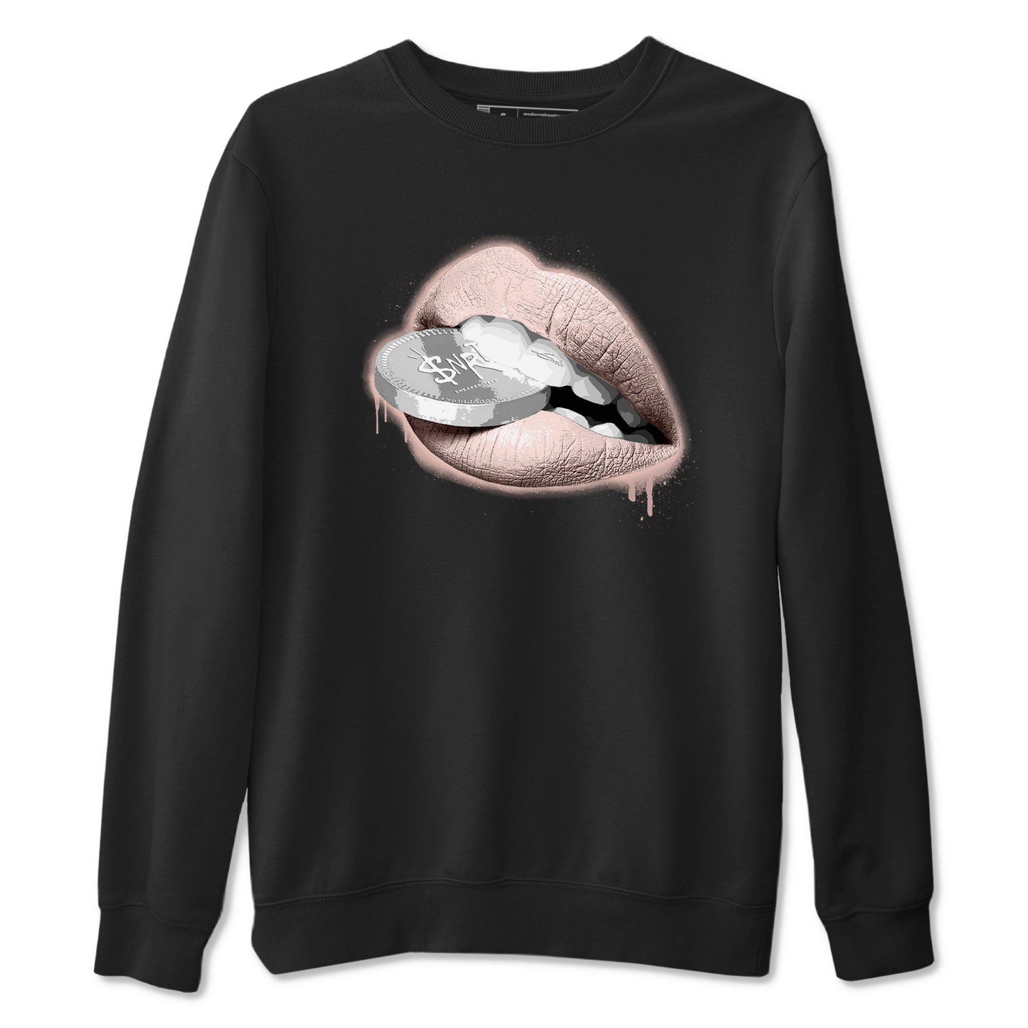 11s Legend Pink shirts to match jordans Lips Coin sneaker match tees Air Jordan 11 Legend Pink Drip Gear Zone streetwear brand Black 2 unisex cotton tee