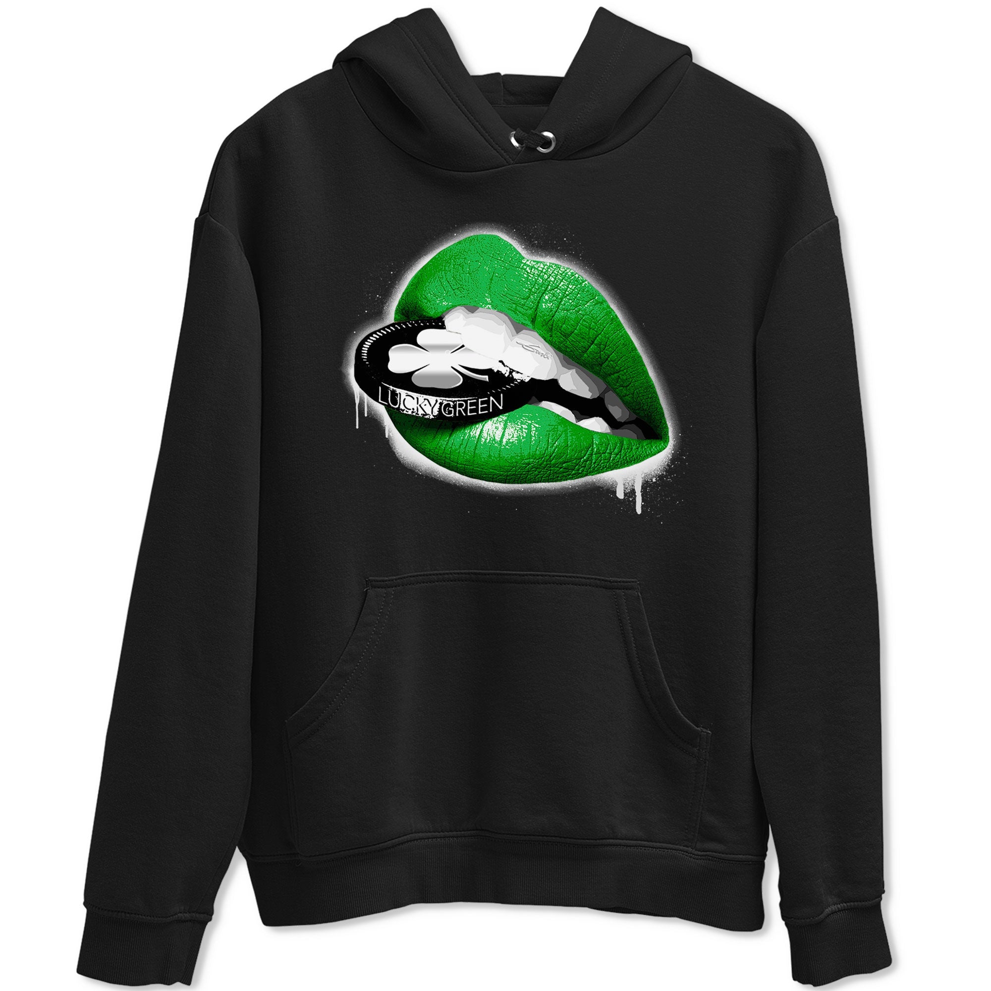 AJ5 Retro Lucky Green shirt to match jordans Lips Coin sneaker tees Air Jordan 5 Retro Lucky Green Drip Gear Zone Casual Crew Neck T-Shirt Unisex Black 2 T-Shirt