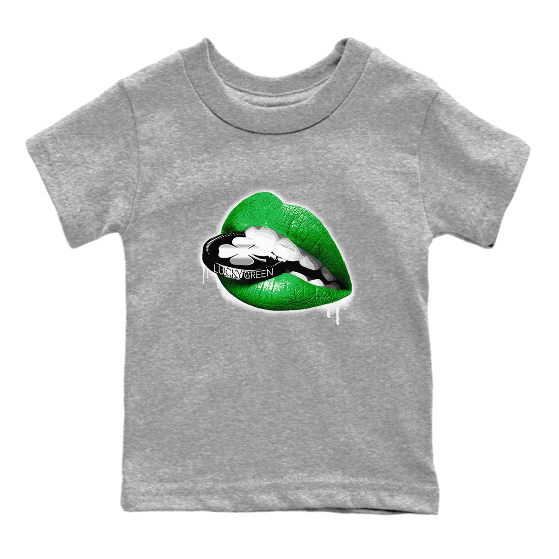 AJ5 Retro Lucky Green shirt to match jordans Lips Coin sneaker tees Air Jordan 5 Retro Lucky Green Drip Gear Zone Casual Crew Neck T-Shirt Baby Toddler Heather Grey 2 T-Shirt