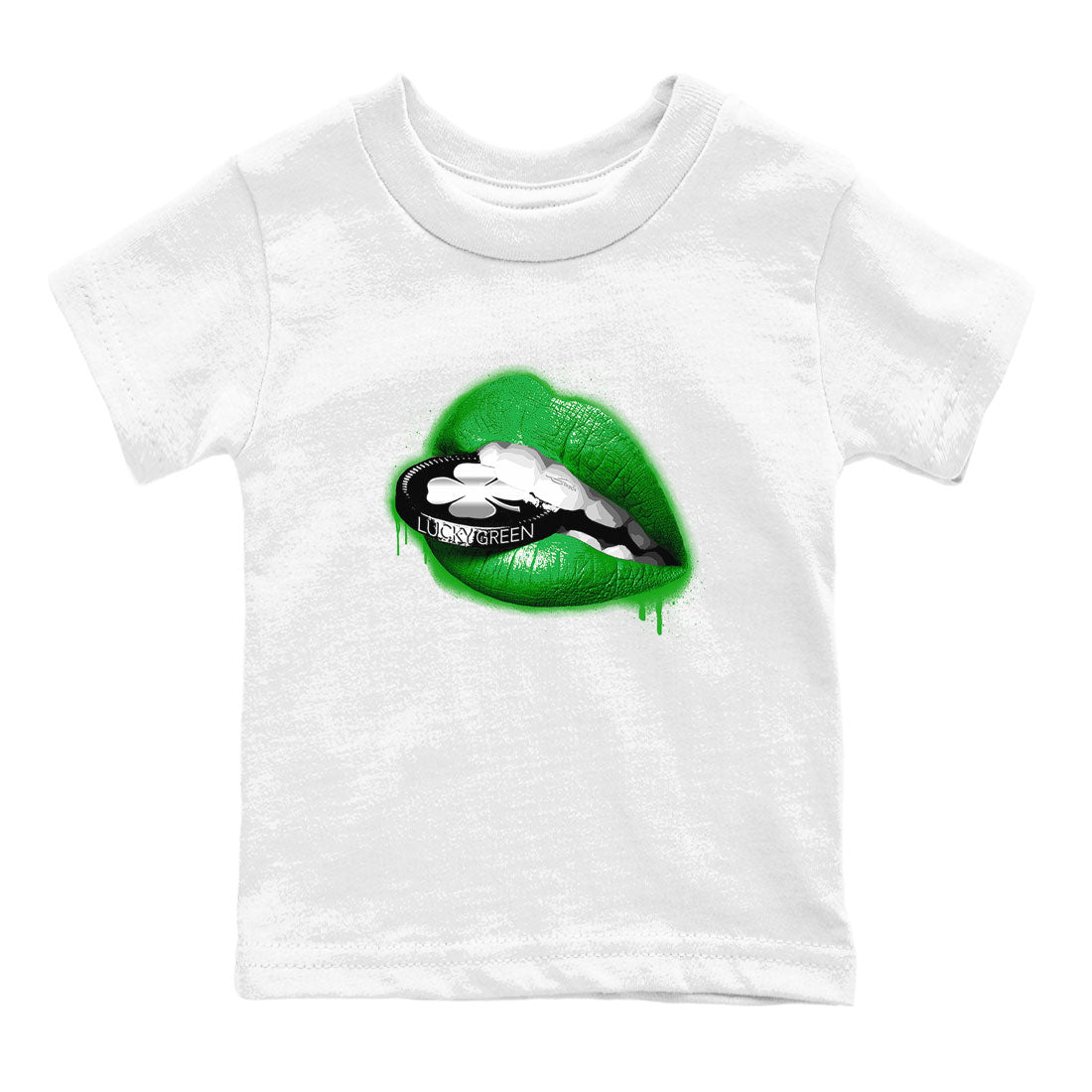 AJ5 Retro Lucky Green shirt to match jordans Lips Coin sneaker tees Air Jordan 5 Retro Lucky Green Drip Gear Zone Casual Crew Neck T-Shirt Baby Toddler White 2 T-Shirt