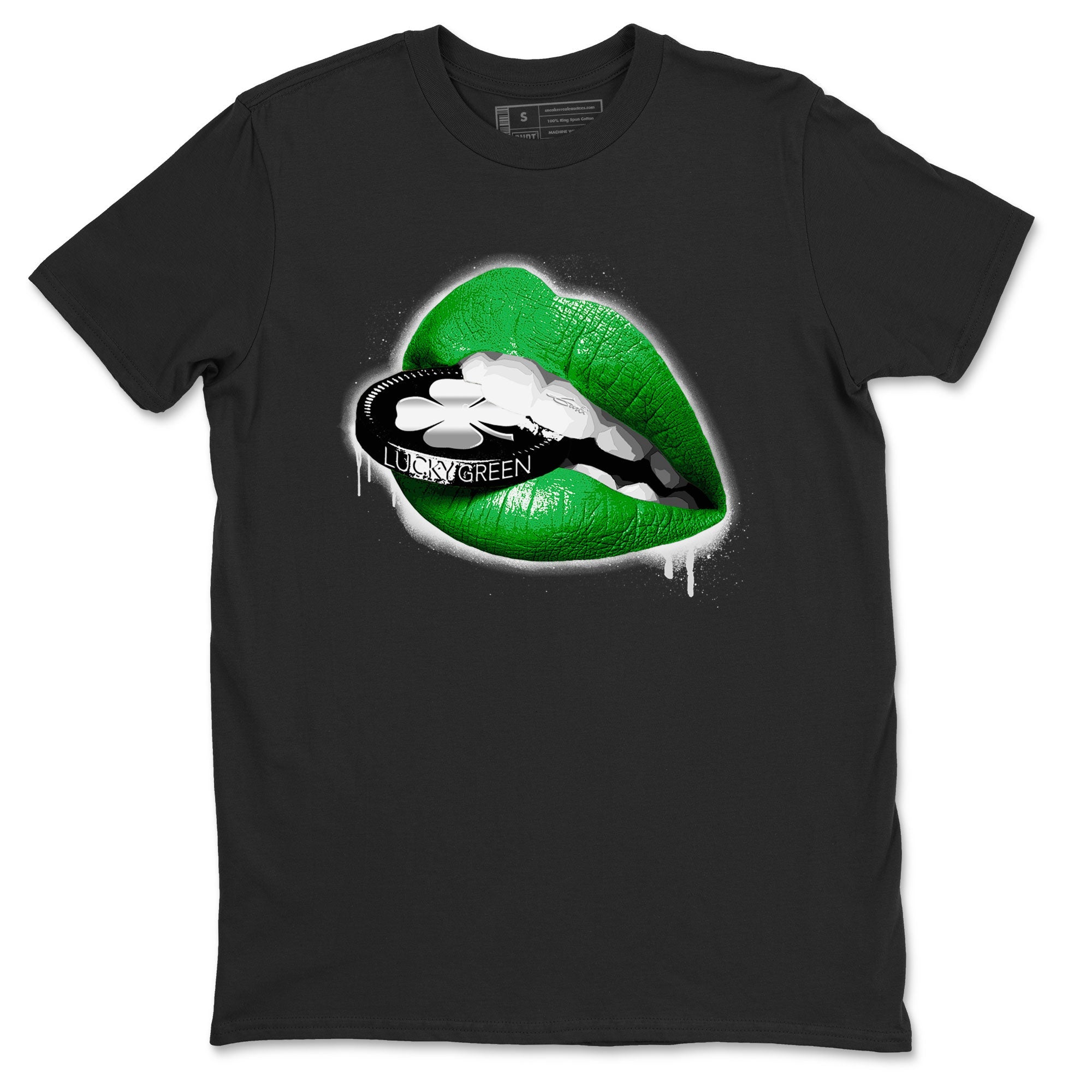 AJ5 Retro Lucky Green shirt to match jordans Lips Coin sneaker tees Air Jordan 5 Retro Lucky Green Drip Gear Zone Casual Crew Neck T-Shirt Unisex Black 2 T-Shirt
