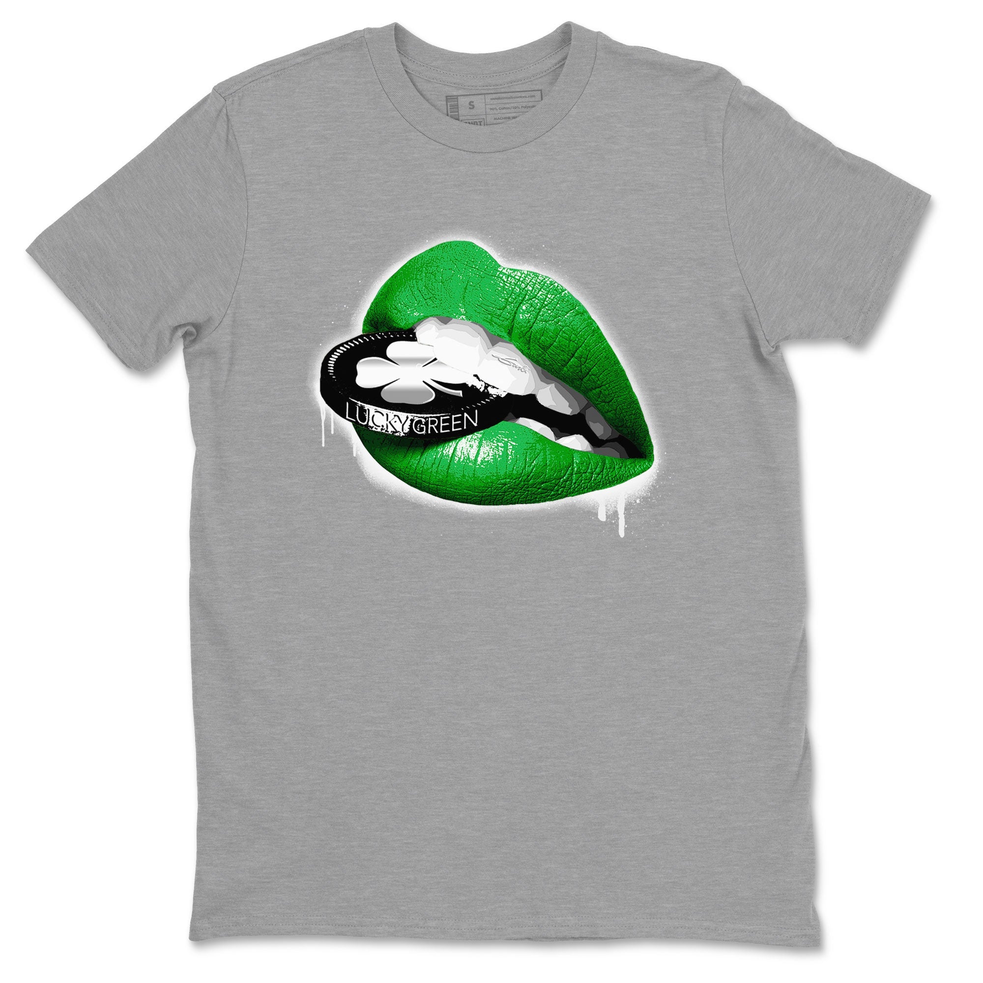AJ5 Retro Lucky Green shirt to match jordans Lips Coin sneaker tees Air Jordan 5 Retro Lucky Green Drip Gear Zone Casual Crew Neck T-Shirt Unisex Heather Grey 2 T-Shirt