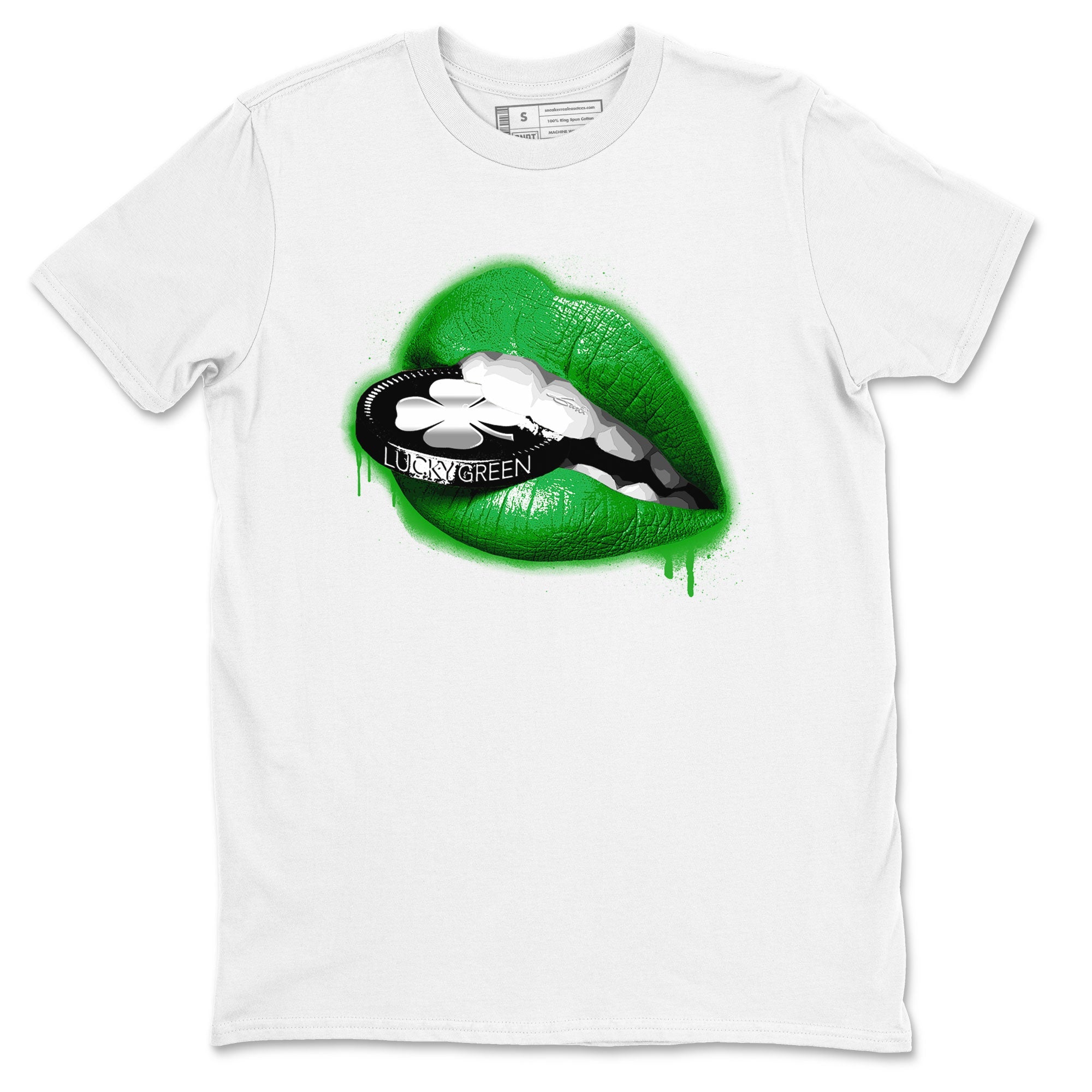 AJ5 Retro Lucky Green shirt to match jordans Lips Coin sneaker tees Air Jordan 5 Retro Lucky Green Drip Gear Zone Casual Crew Neck T-Shirt Unisex White 2 T-Shirt