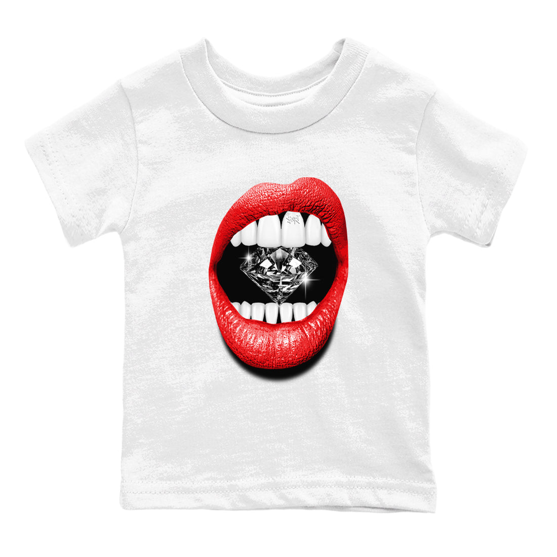11s Bred Velvet shirts to match jordans Lips Diamond sneaker match tees Air Jordan 11 Bred Velvet match shoes to clothes Drip Gear Zone Youth Baby White 2 tee