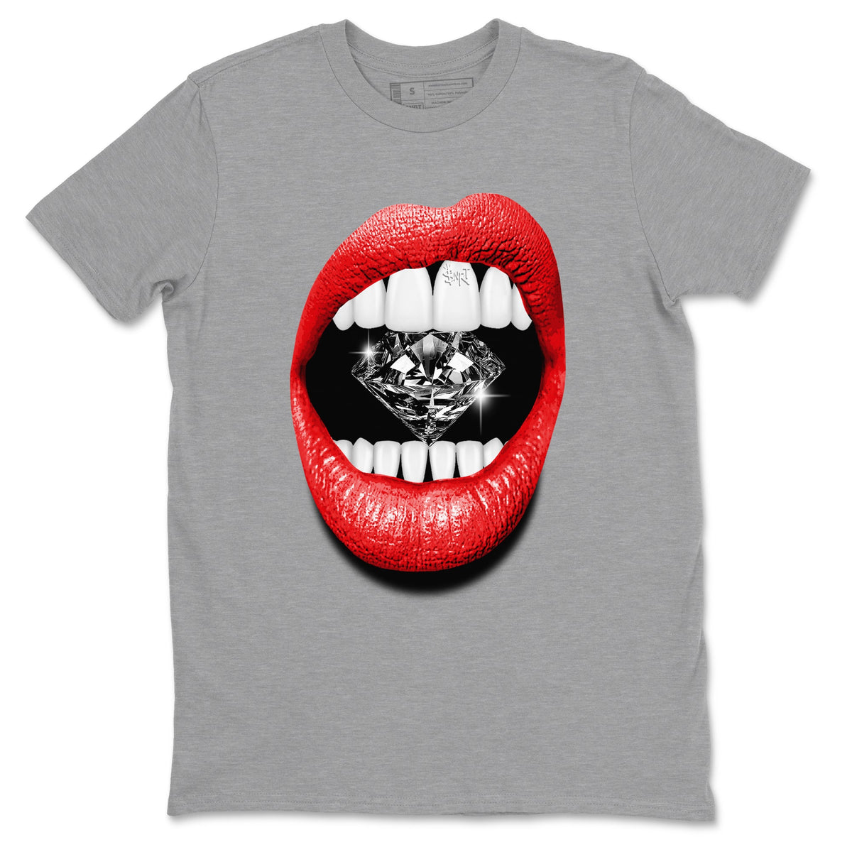 11s Bred Velvet shirts to match jordans Lips Diamond sneaker match tees Air Jordan 11 Bred Velvet match shoes to clothes Drip Gear Zone unisex cotton Heather Grey 2 shirts
