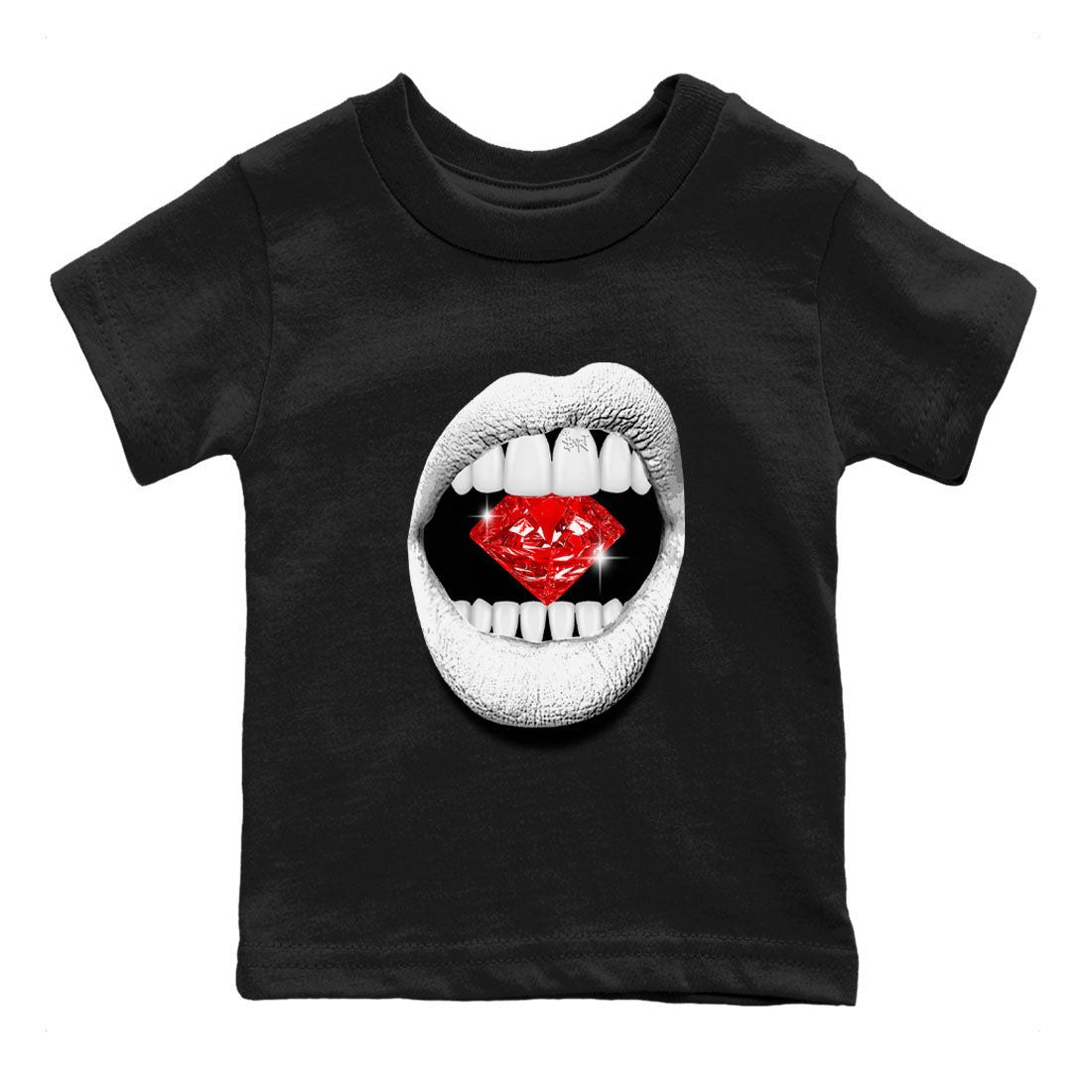 Air Jordan 12 Retro Taxi Flip shirts to match jordans Lips Diamond sneaker match tees 12s Red Taxi Drip Gear Zone baby toddler Black 2 cotton Shirt
