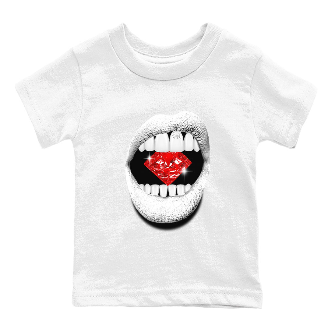 Air Jordan 12 Retro Taxi Flip shirts to match jordans Lips Diamond sneaker match tees 12s Red Taxi Drip Gear Zone baby toddler White 2 cotton Shirt