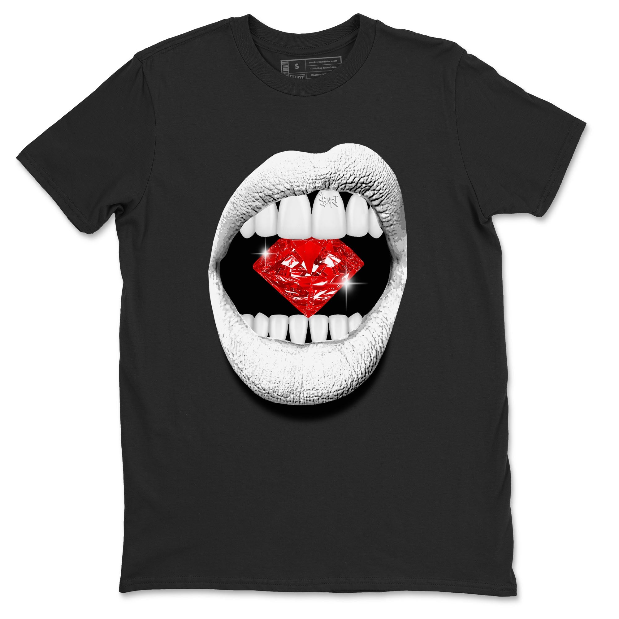 Air Jordan 12 Retro Taxi Flip shirts to match jordans Lips Diamond sneaker match tees 12s Red Taxi Drip Gear Zone unisex cotton Black 2 crew neck shirt