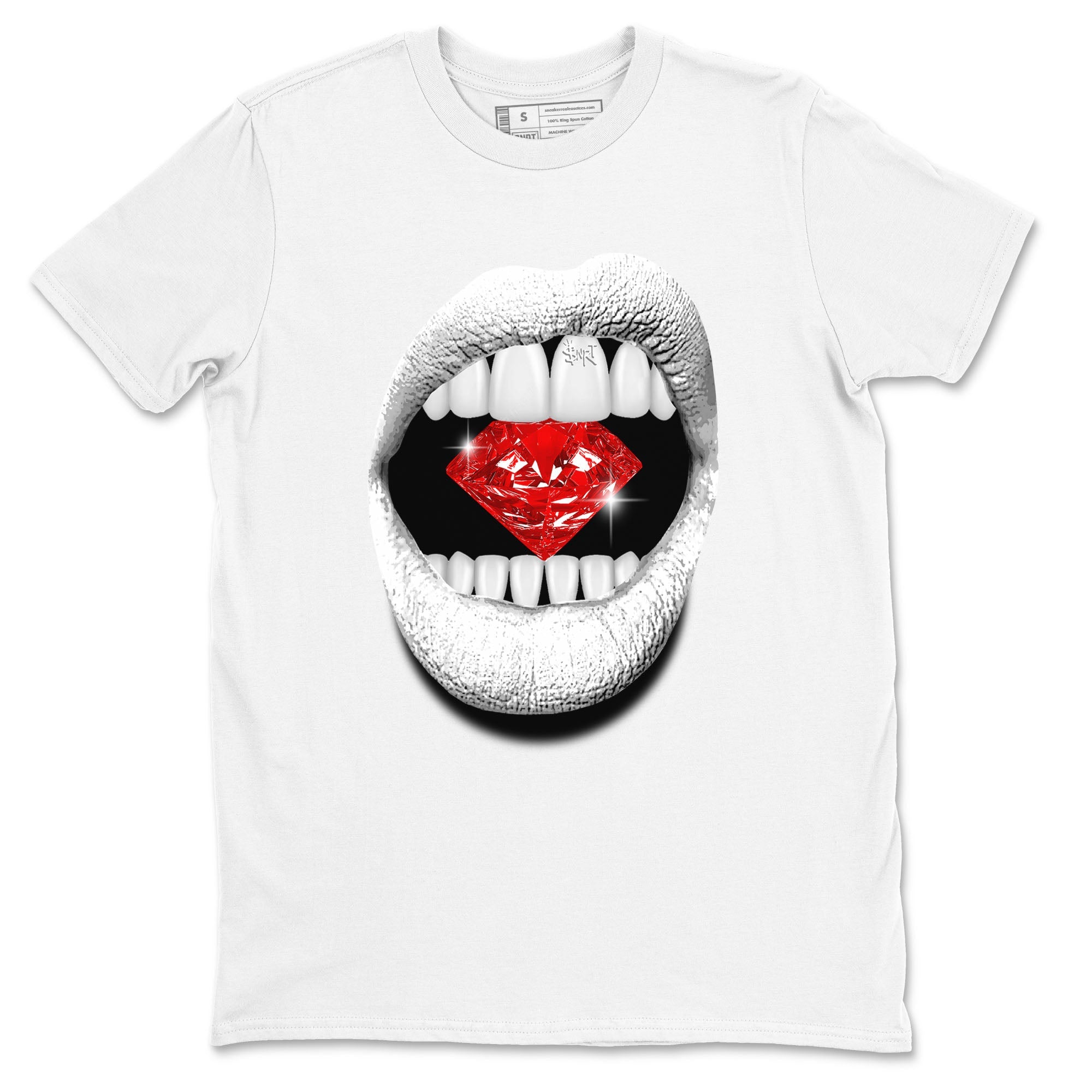 Air Jordan 12 Retro Taxi Flip shirts to match jordans Lips Diamond sneaker match tees 12s Red Taxi Drip Gear Zone unisex cotton White 2 crew neck shirt