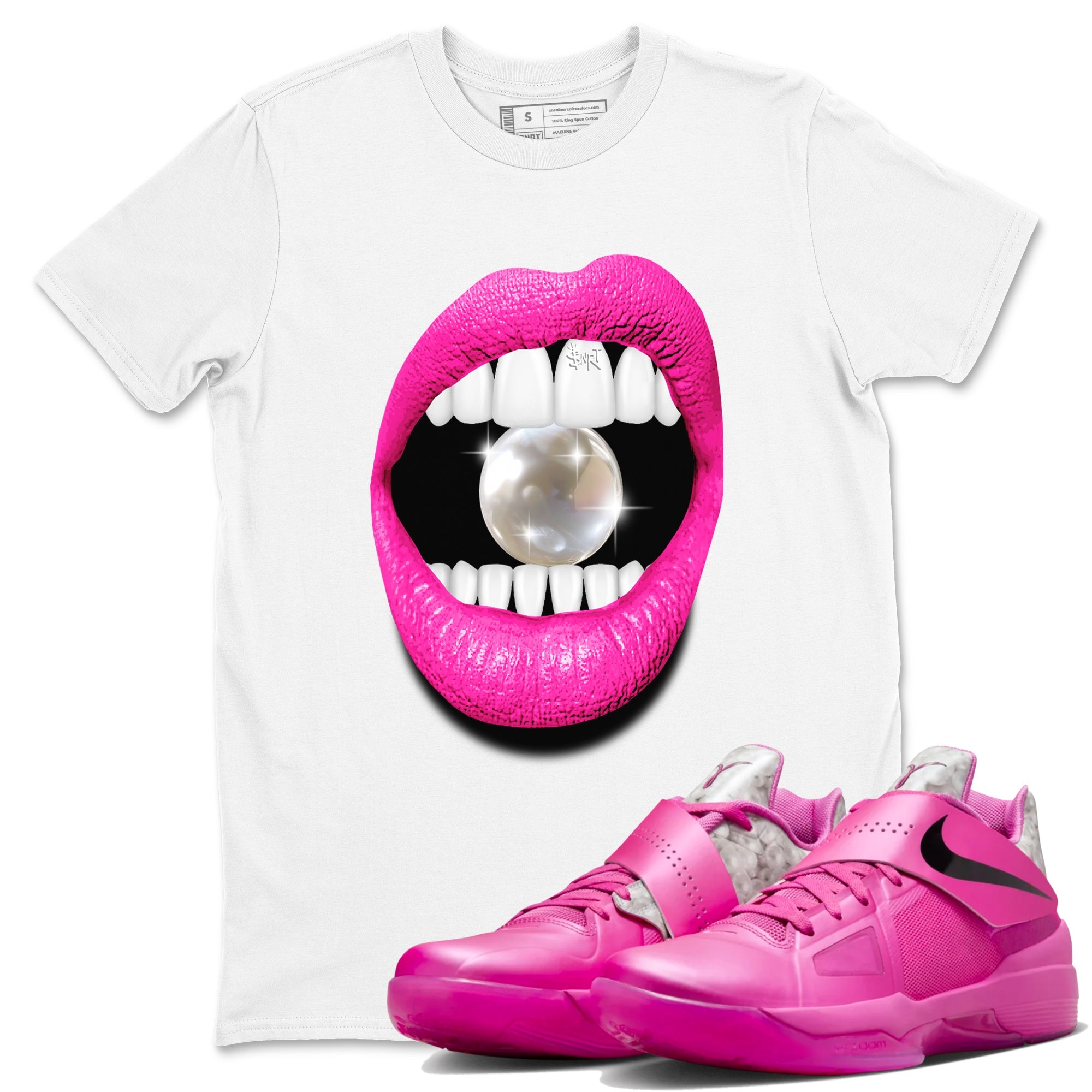 Nike KD 4 Retro Aunt Pearl shirts to match jordans Lips Diamond sneaker match tees Nike KD 4 Aunt Pearl match shoes to clothes Drip Gear Zone unisex cotton White 1 shirts
