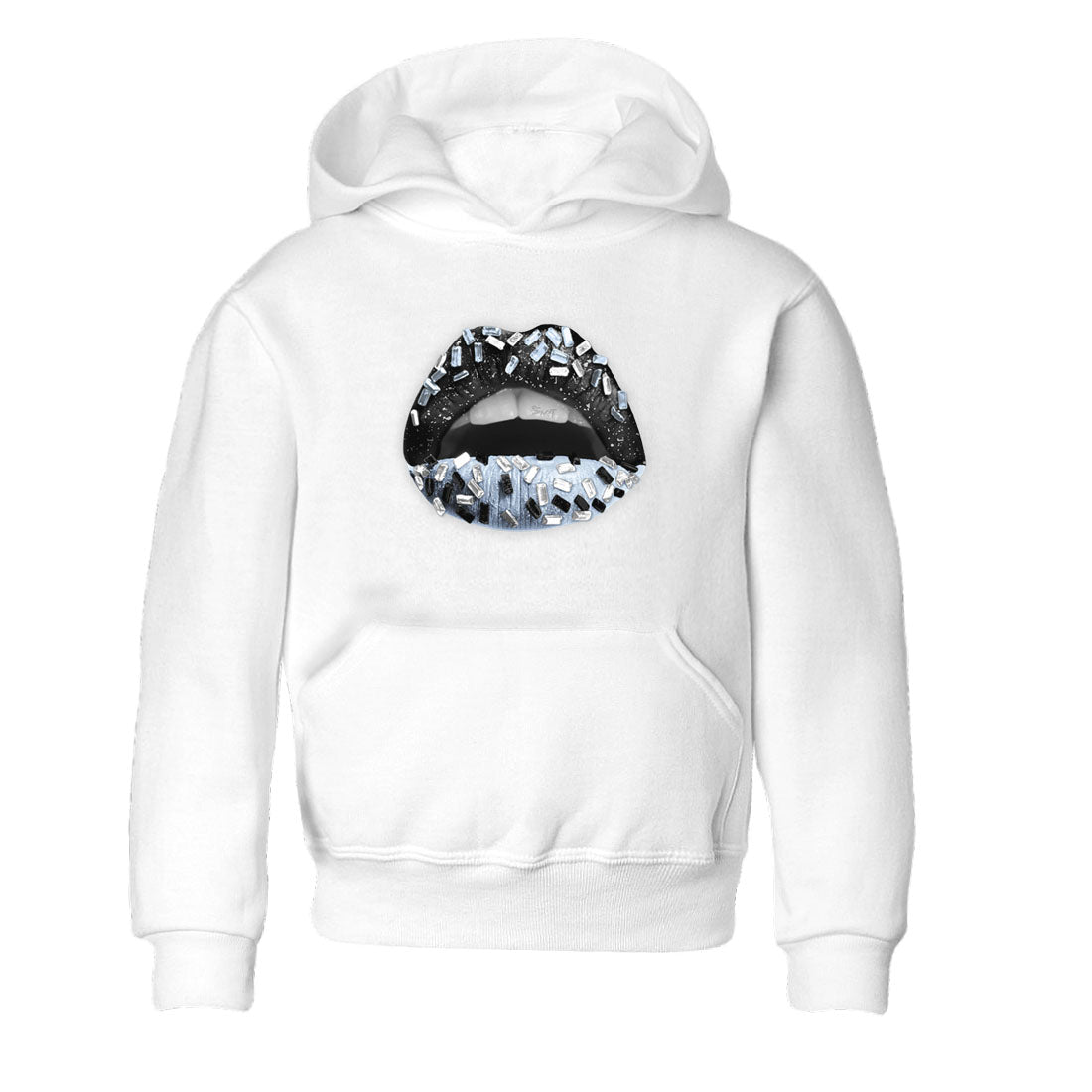 AJ6 White Black shirts to match jordans Lips Jewel sneaker match tees Air Jordan 6 White Black Drip Gear Zone streetwear brand Baby and Youth White 2 cotton tee