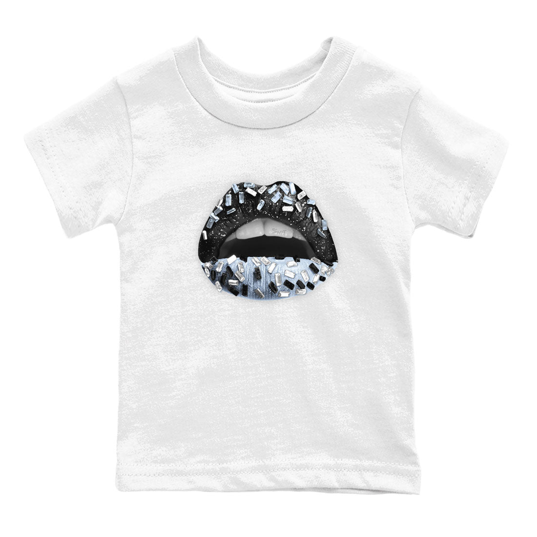 AJ6 White Black shirts to match jordans Lips Jewel sneaker match tees Air Jordan 6 White Black Drip Gear Zone streetwear brand Baby and Youth White 2 cotton tee