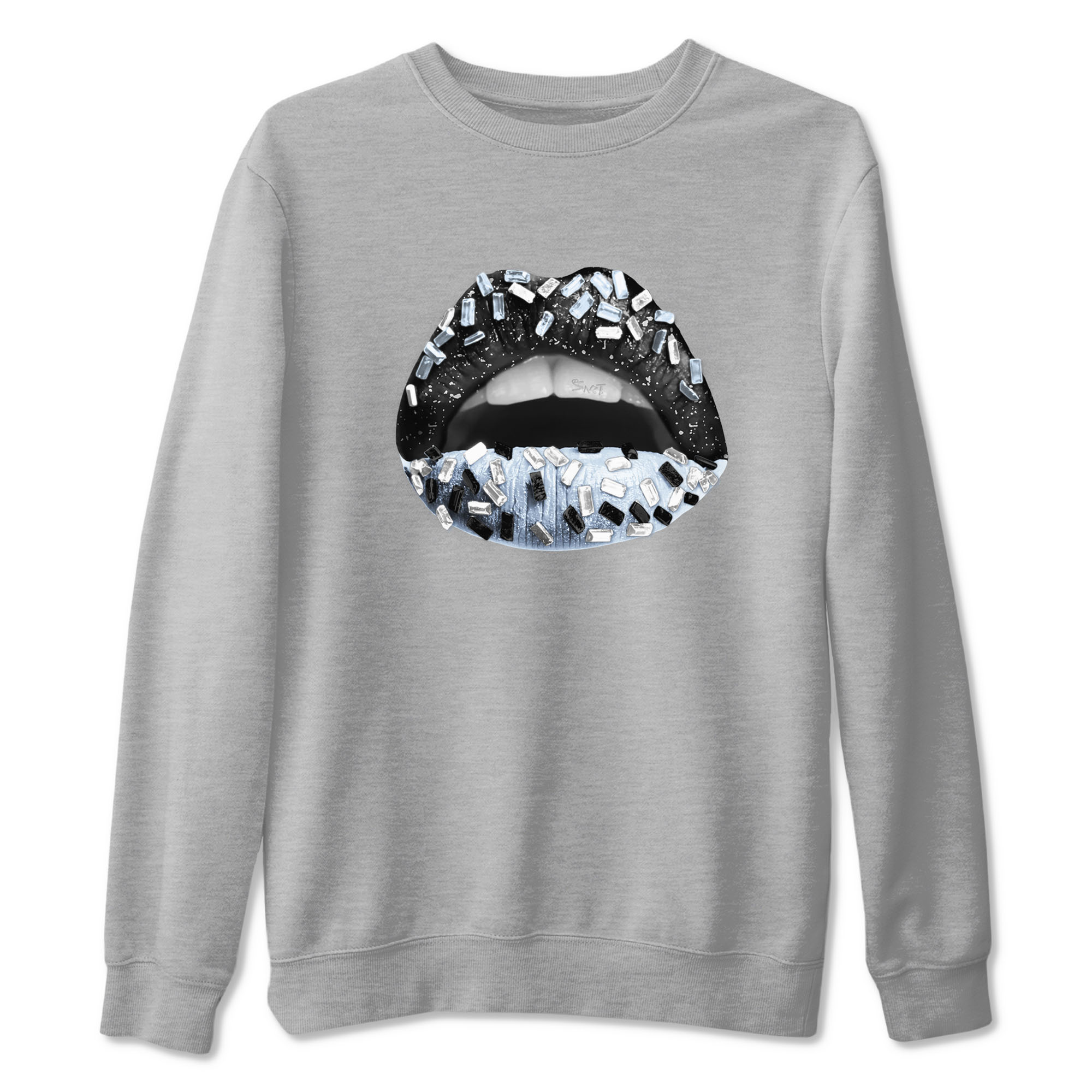 AJ6 White Black shirts to match jordans Lips Jewel sneaker match tees Air Jordan 6 White Black Drip Gear Zone streetwear brand Heather Grey 2 unisex cotton tee