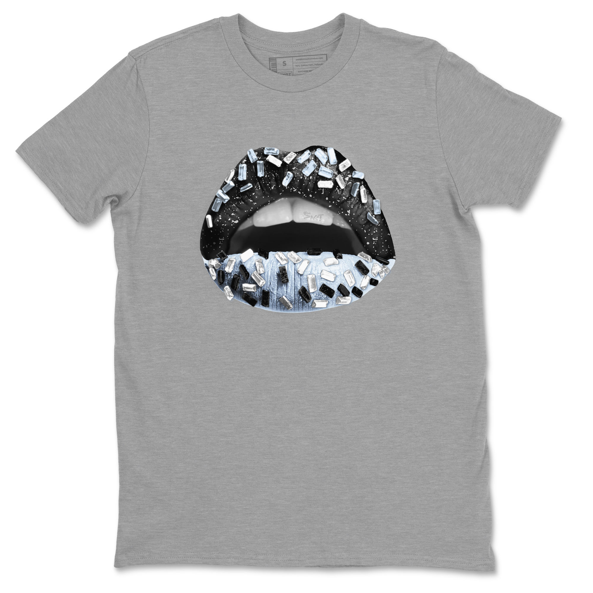 AJ6 White Black shirts to match jordans Lips Jewel sneaker match tees Air Jordan 6 White Black Drip Gear Zone streetwear brand Heather Grey 2 unisex cotton tee