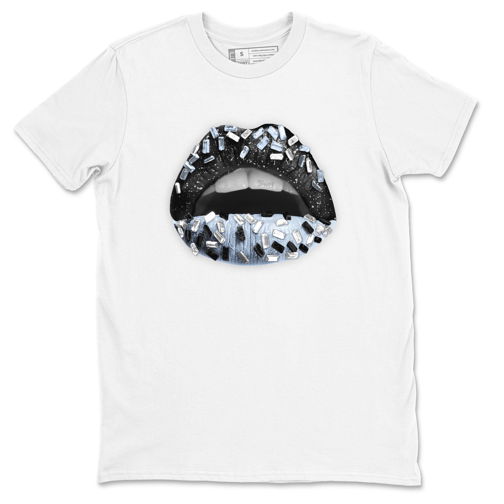 AJ6 White Black shirts to match jordans Lips Jewel sneaker match tees Air Jordan 6 White Black Drip Gear Zone streetwear brand White 2 unisex cotton tee