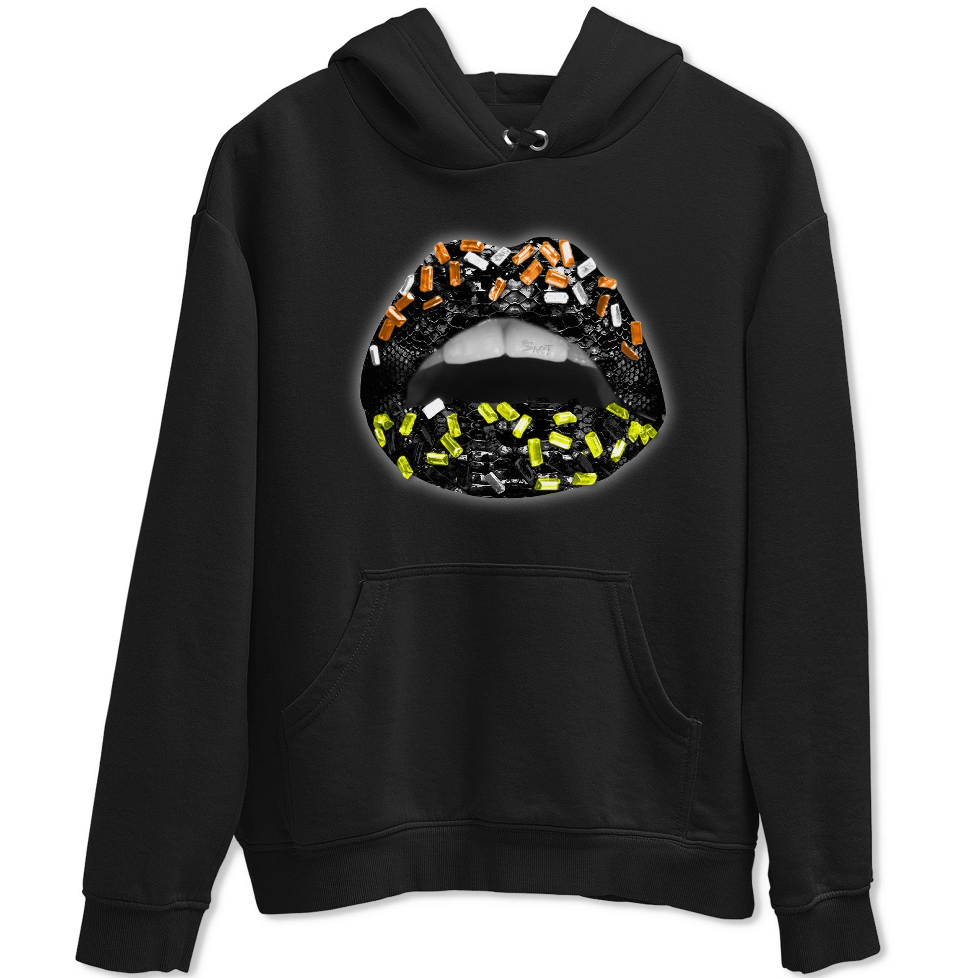 Dunk Halloween shirt to match jordans Lips Jewel sneaker tees Dunk Mid Halloween Drip Gear Zone Sneaker Matching Clothing Brand Unisex Sneaker Tee Black 2 T-Shirt