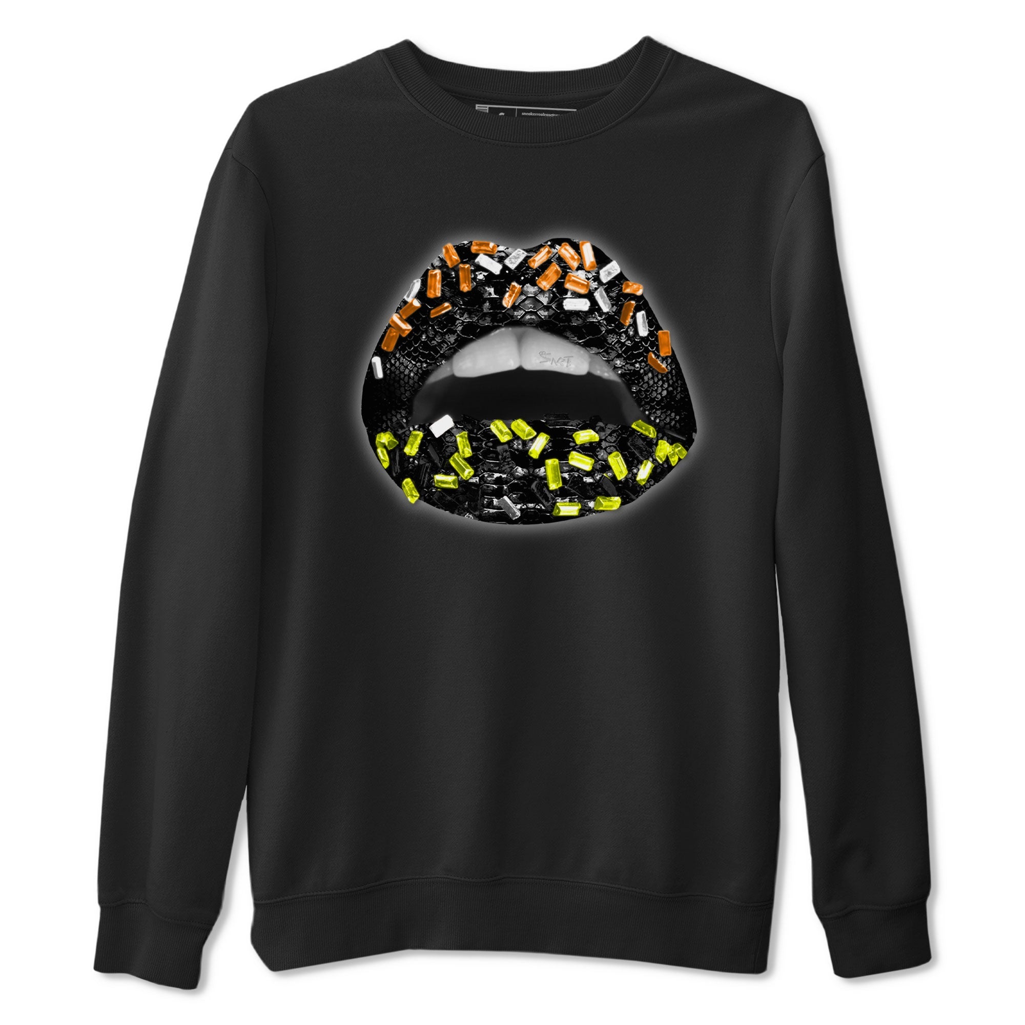 Dunk Halloween shirt to match jordans Lips Jewel sneaker tees Dunk Mid Halloween Drip Gear Zone Sneaker Matching Clothing Brand Unisex Sneaker Tee Black 2 T-Shirt