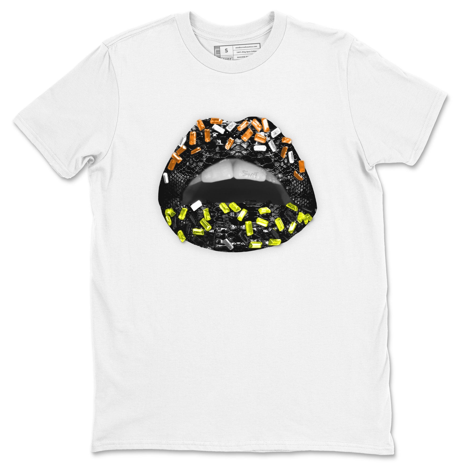 Dunk Halloween shirt to match jordans Lips Jewel sneaker tees Dunk Mid Halloween Drip Gear Zone Sneaker Matching Clothing Brand Unisex Sneaker Tee White 2 T-Shirt