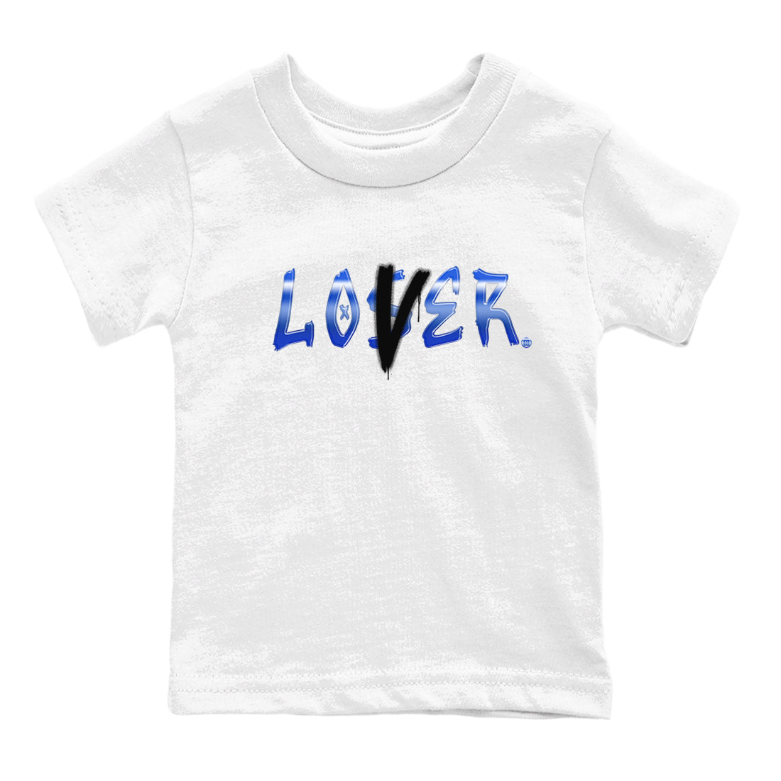 Air Foamposite One Royal shirts to match jordans Loser Lover sneaker match tees Air Foamposite One Royal Drip Gear Zone Youth Baby White 2 crew neck shirts