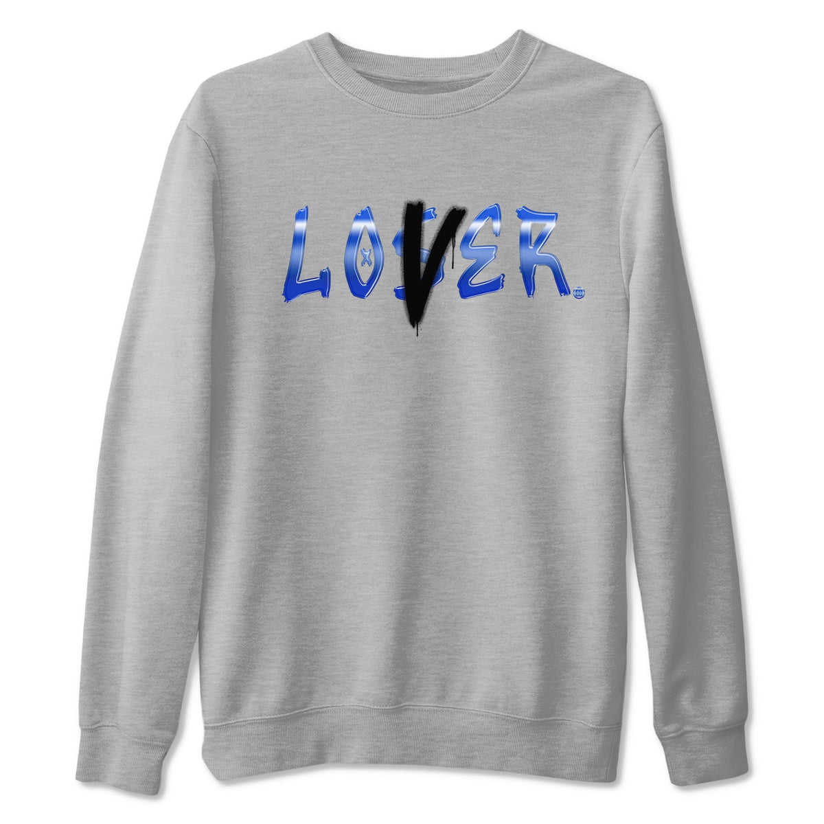 Air Foamposite One Royal shirts to match jordans Loser Lover sneaker match tees Air Foamposite One Royal Drip Gear Zone unisex cotton Heather Grey 2 crew neck shirts