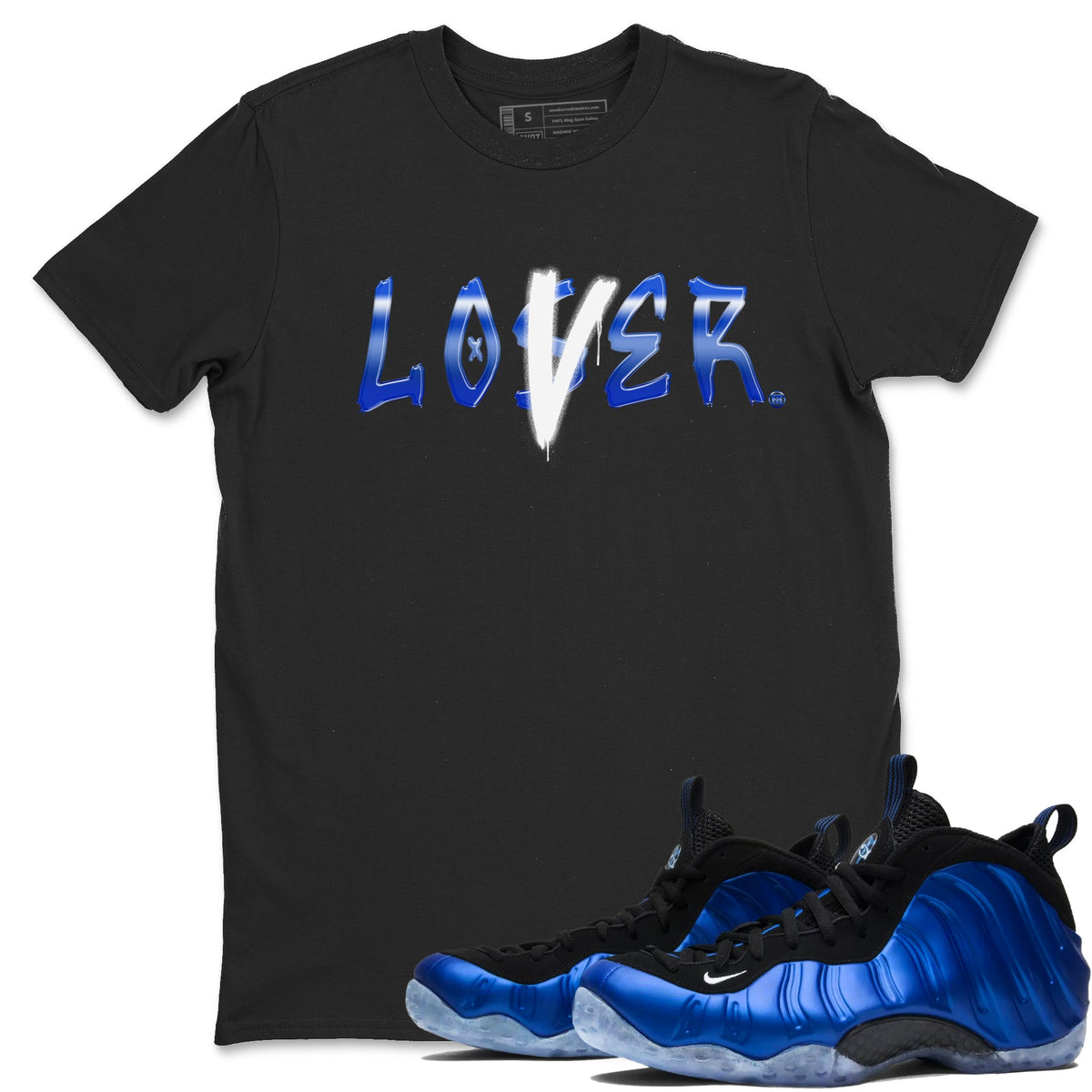 Air Foamposite One Royal shirts to match jordans Loser Lover sneaker match tees Air Foamposite One Royal Drip Gear Zone unisex cotton Black 1 crew neck shirts