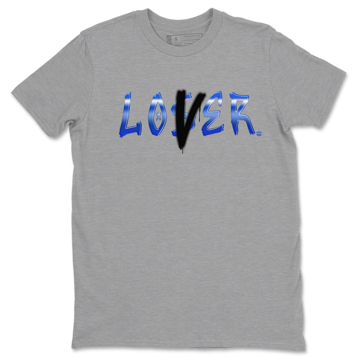 Air Foamposite One Royal shirts to match jordans Loser Lover sneaker match tees Air Foamposite One Royal Drip Gear Zone unisex cotton Heather Grey 2 crew neck shirts