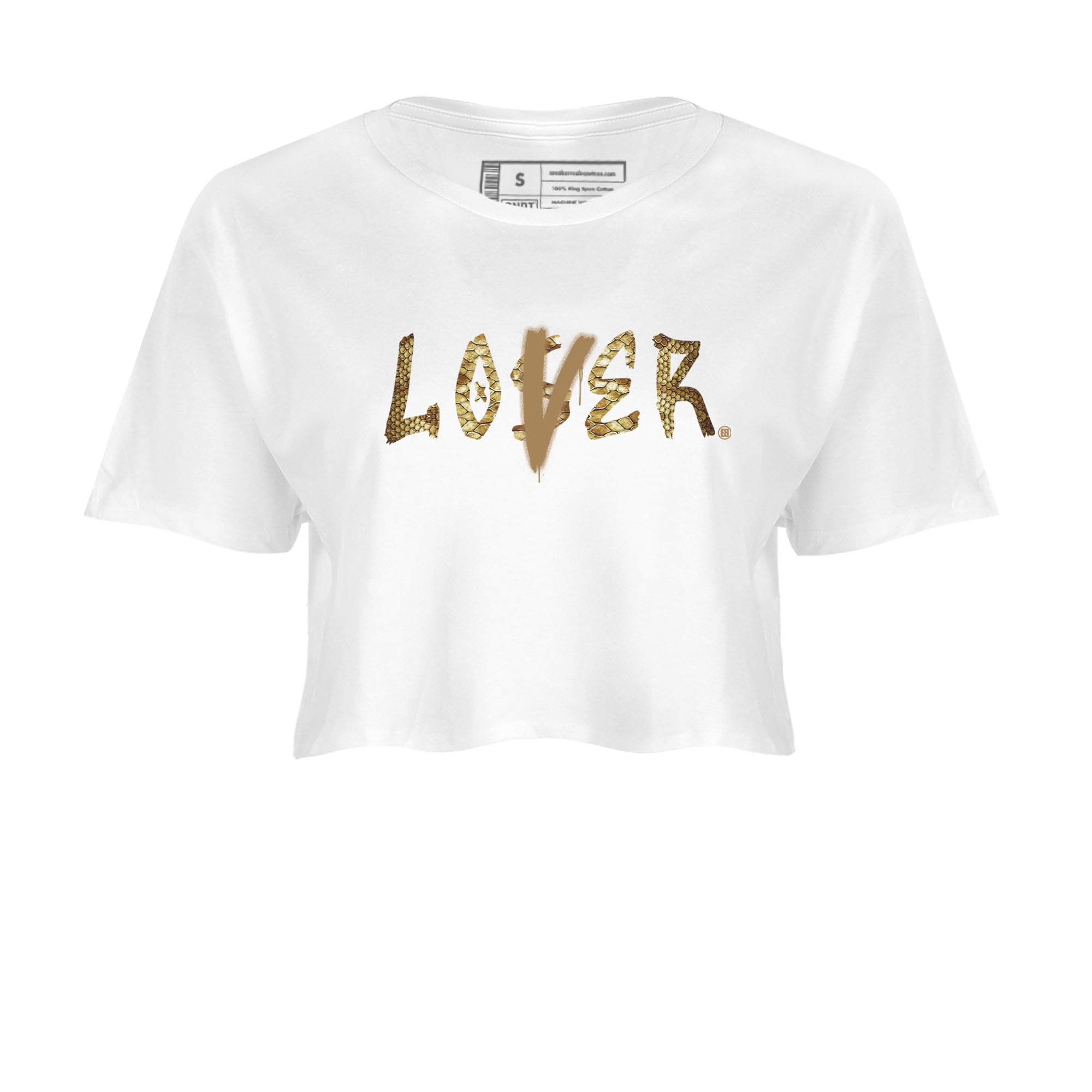 Air Force 1 Ivory Snake shirt to match jordans Loser Lover sneaker tees Air Force 1 Ivory Snake Drip Gear Zone White 2 crop length shirt