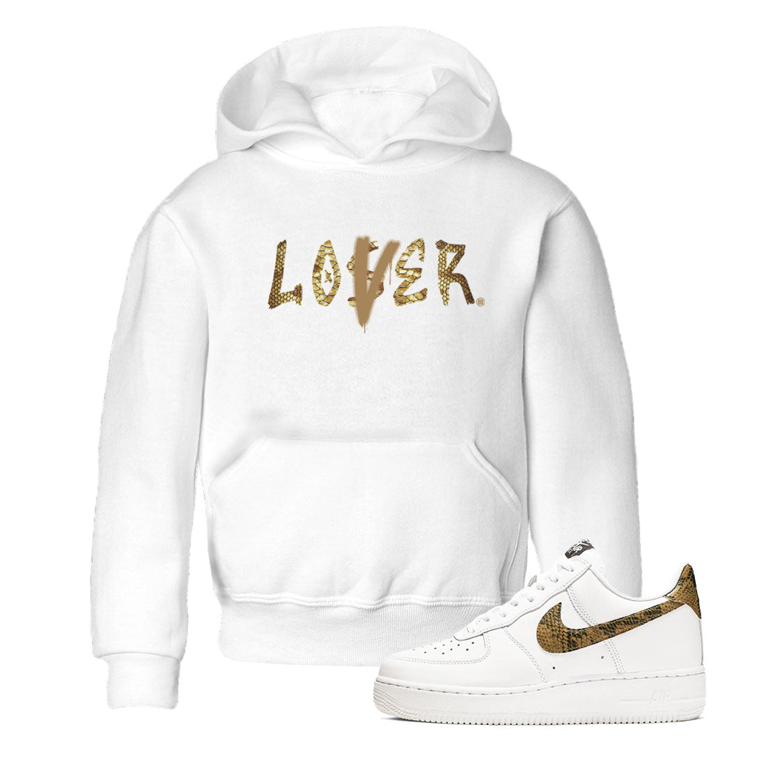 Air Force 1 Ivory Snake shirt to match jordans Loser Lover sneaker tees Air Force 1 Ivory Snake Drip Gear Zone baby toddler White 1 cotton Shirt