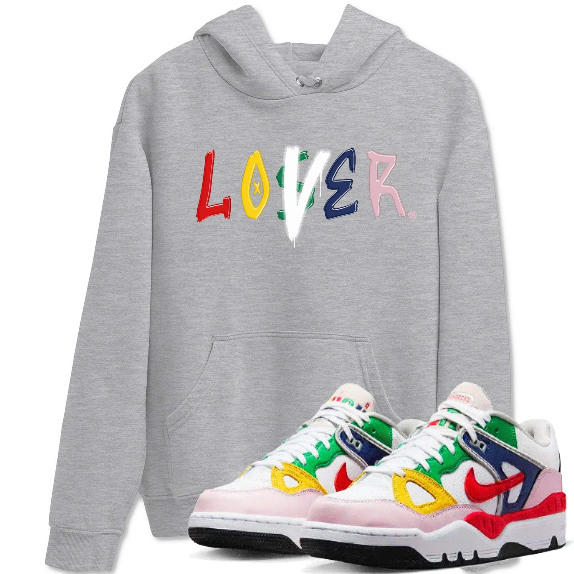 AF 3 Nigo shirtsto match jordans Loser Lover sneaker match tees Air Force 3 Low x Nigo Blue Void and Tour Yellow match shoes to clothes Drip Gear Zone unisex cotton Heather Grey 1 shirts