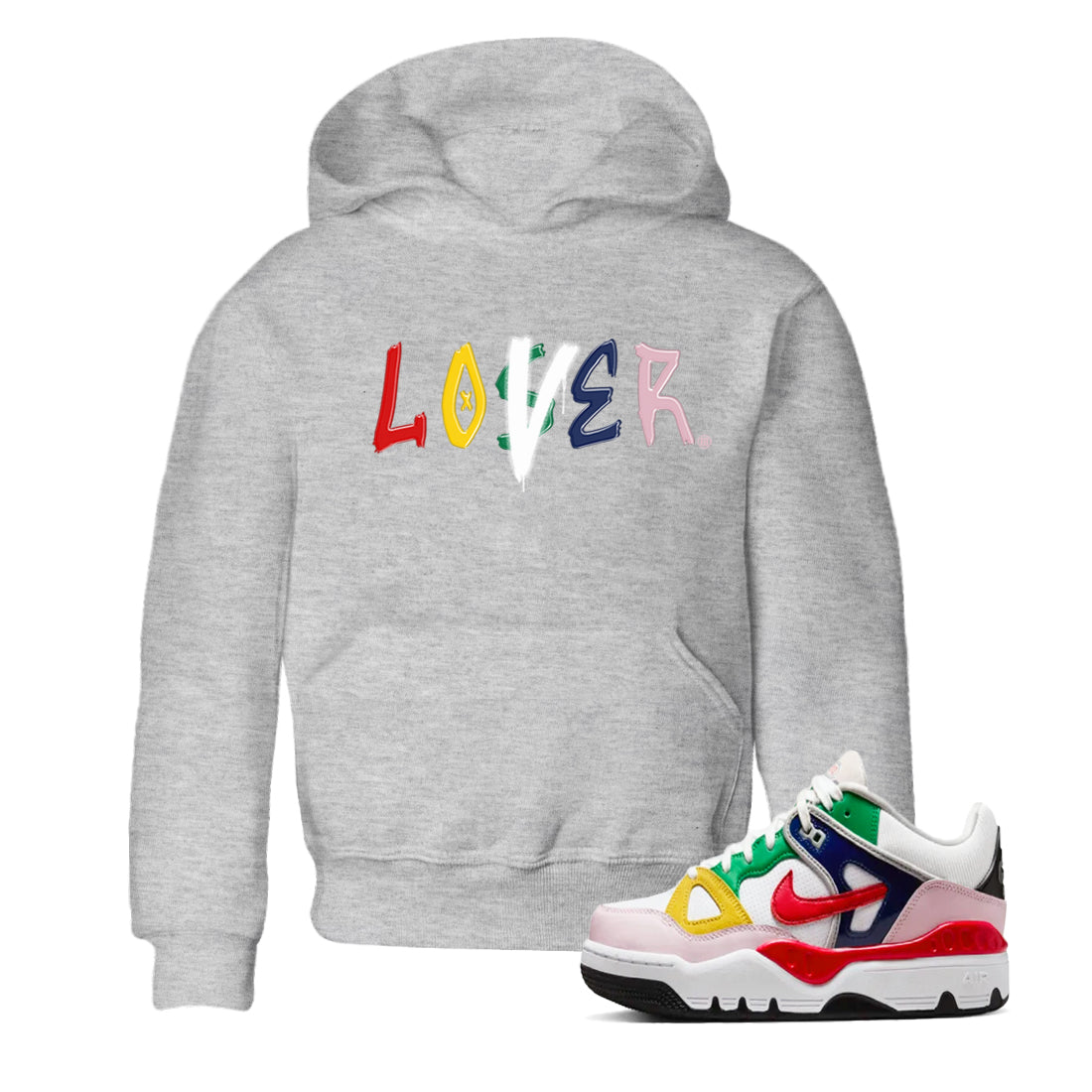 AF 3 Nigo shirtsto match jordans Loser Lover sneaker match tees Air Force 3 Low x Nigo Blue Void and Tour Yellow match shoes to clothes Drip Gear Zone Youth Baby Heather Grey 1 tee