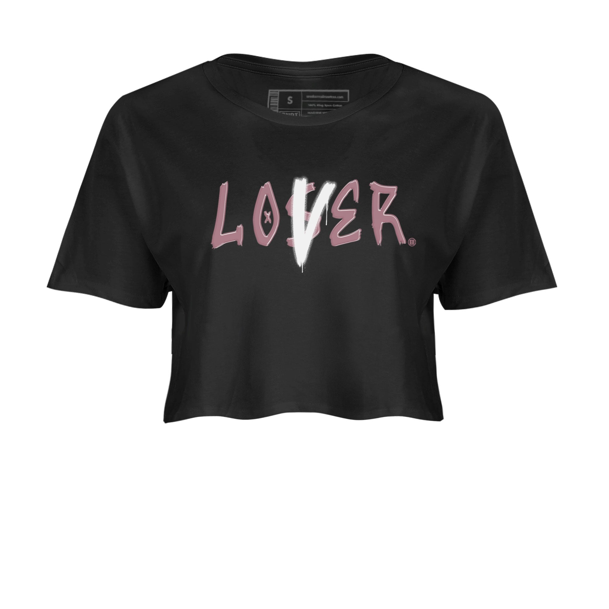 Air Jordan 1 Mauve shirt to match jordans Loser Lover sneaker tees 1s High OG Mauve Drip Gear Zone Black 2 Crop T-Shirt