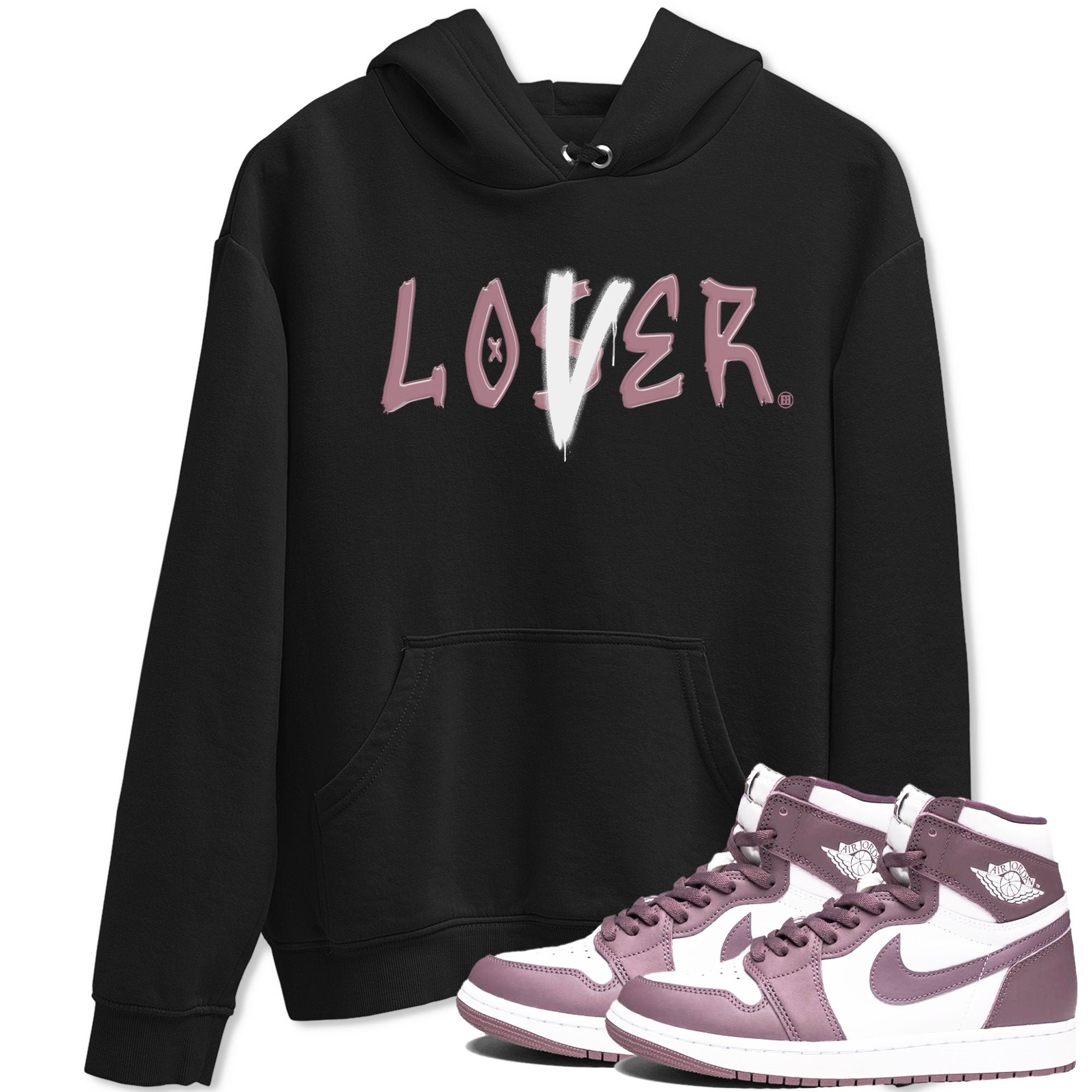 Air Jordan 1 Mauve shirt to match jordans Loser Lover sneaker tees 1s High OG Mauve Drip Gear Zone Unisex Streetwear Clothing Black 1 T-Shirt
