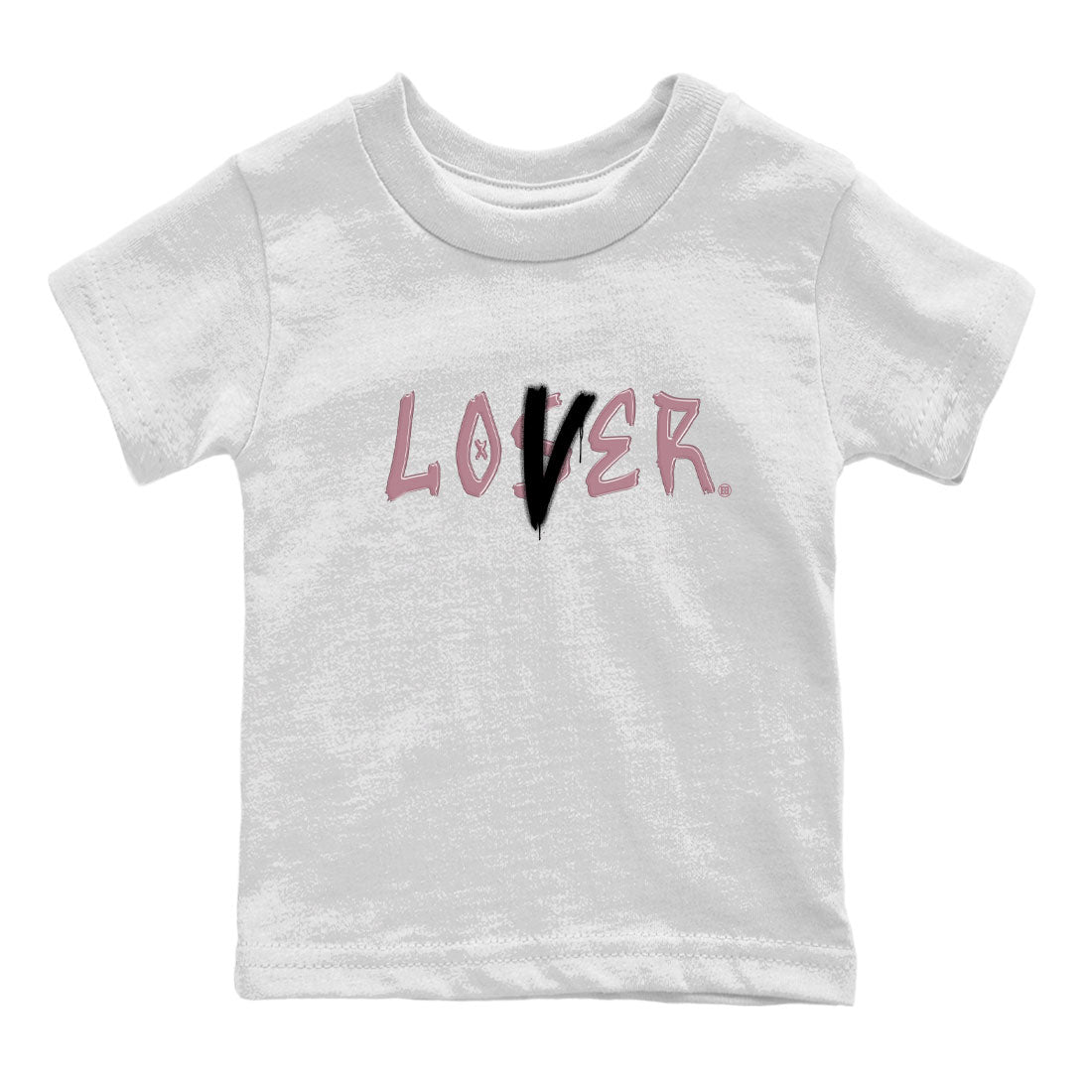 Air Jordan 1 Mauve shirt to match jordans Loser Lover sneaker tees 1s High OG Mauve Drip Gear Zone Baby Toddler White 2 T-Shirt