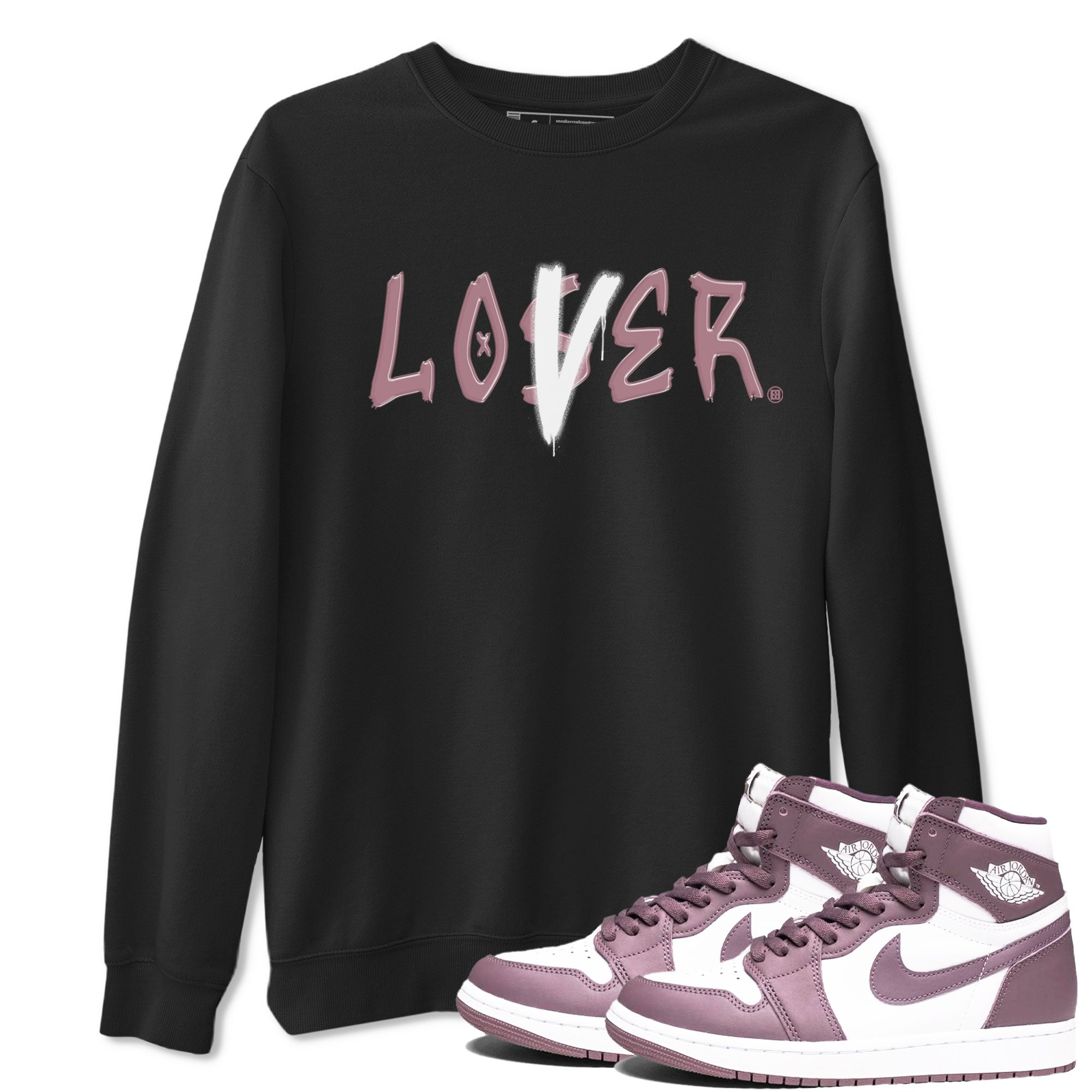 Air Jordan 1 Mauve shirt to match jordans Loser Lover sneaker tees 1s High OG Mauve Drip Gear Zone Unisex Streetwear Clothing Black 1 T-Shirt