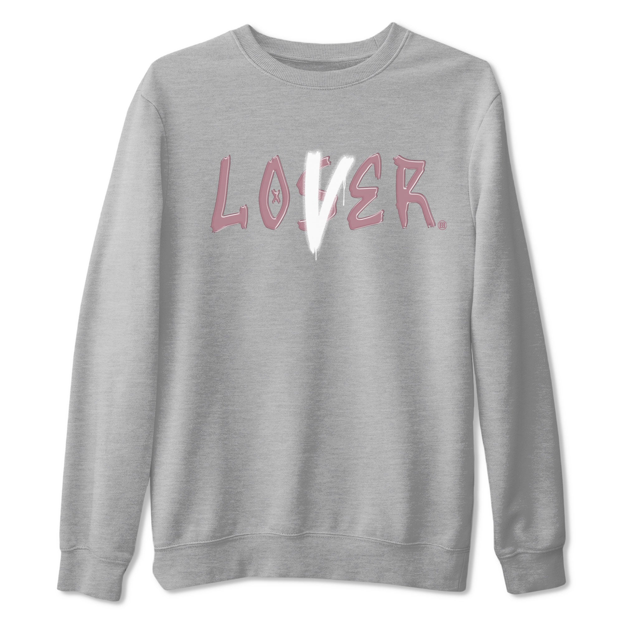 Air Jordan 1 Mauve shirt to match jordans Loser Lover sneaker tees 1s High OG Mauve Drip Gear Zone Unisex Streetwear Clothing Heather Grey 2 T-Shirt
