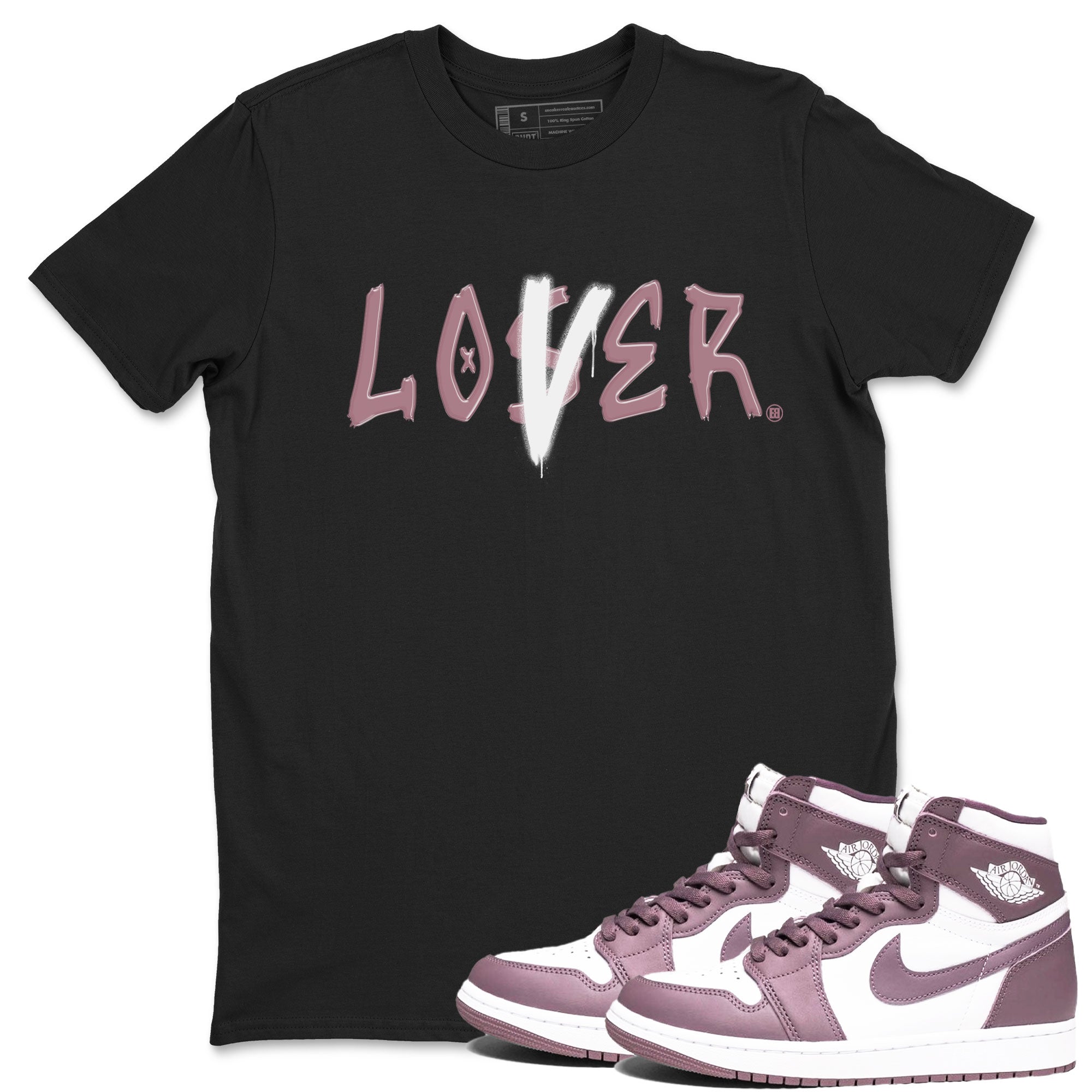 Air Jordan 1 Mauve shirt to match jordans Loser Lover sneaker tees 1s High OG Mauve Drip Gear Zone Unisex Streetwear Clothing Black 1 T-Shirt