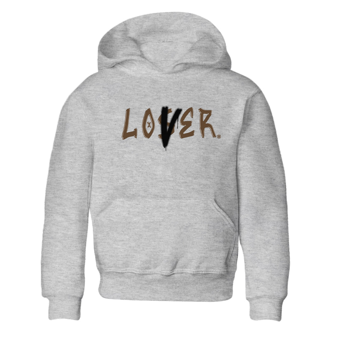 1s Mocha shirts to match jordans Loser Lover sneaker match tees Air Jordan 1 Low Mocha Drip Gear Zone Youth Baby Heather Grey 2 crew neck shirts