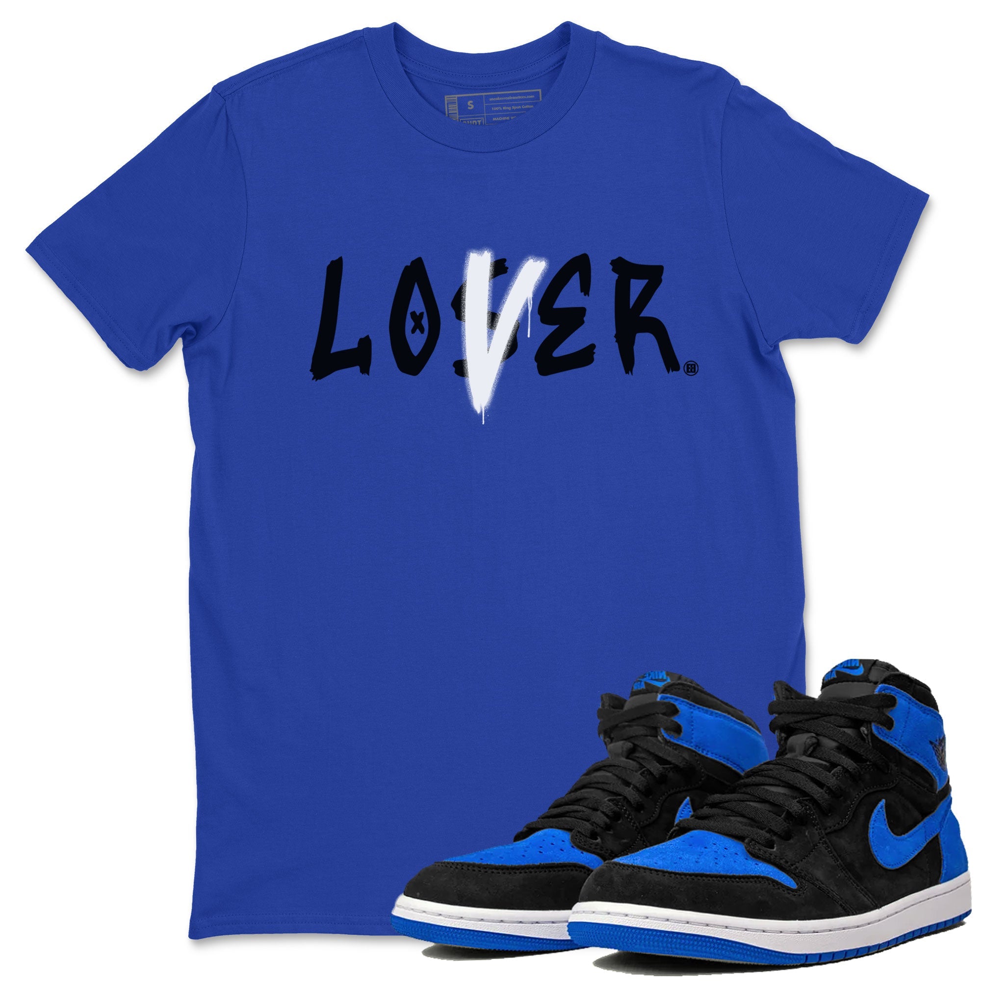 AJ1 Retro Royal Reimagined shirt to match jordans Loser Lover sneaker tees Air Jordan 1 Royal Reimagined Drip Gear Zone Casual Crew Neck T-Shirt Unisex Royal Blue 1 T-Shirt