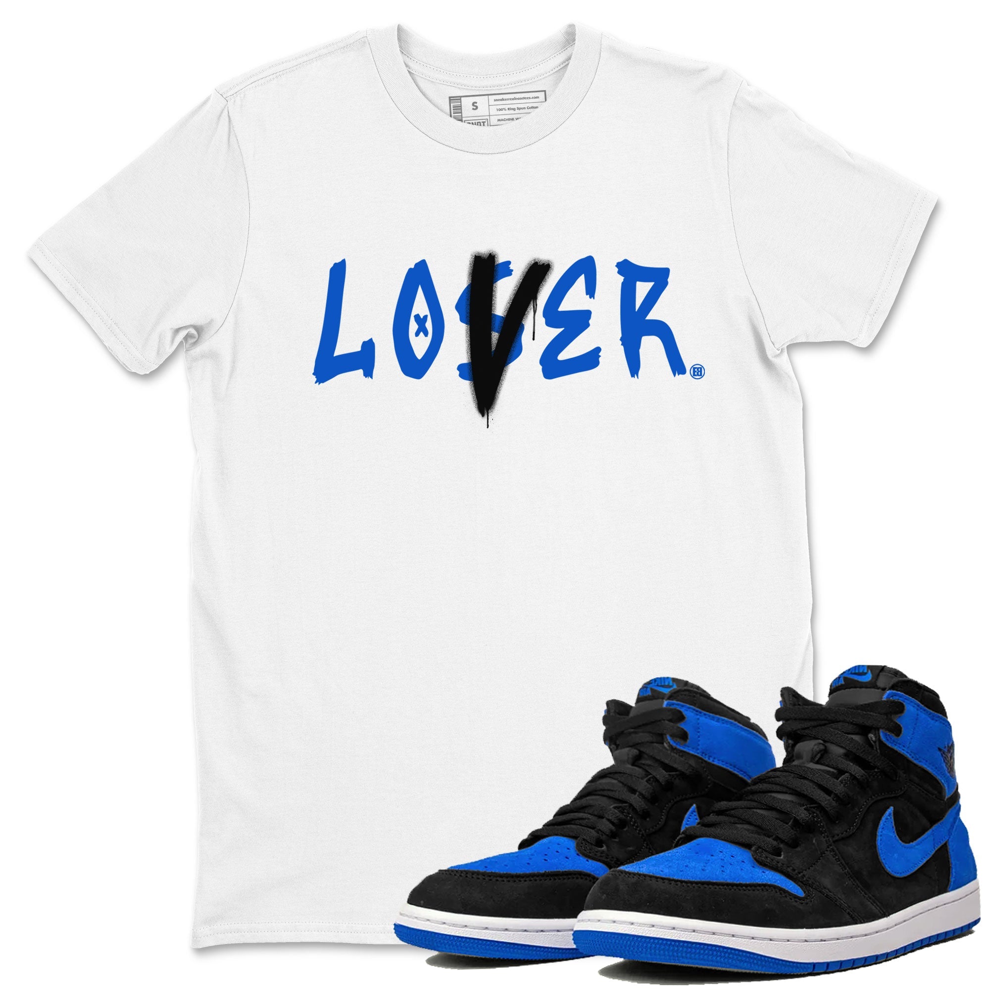 AJ1 Retro Royal Reimagined shirt to match jordans Loser Lover sneaker tees Air Jordan 1 Royal Reimagined Drip Gear Zone Casual Crew Neck T-Shirt Unisex White 1 T-Shirt