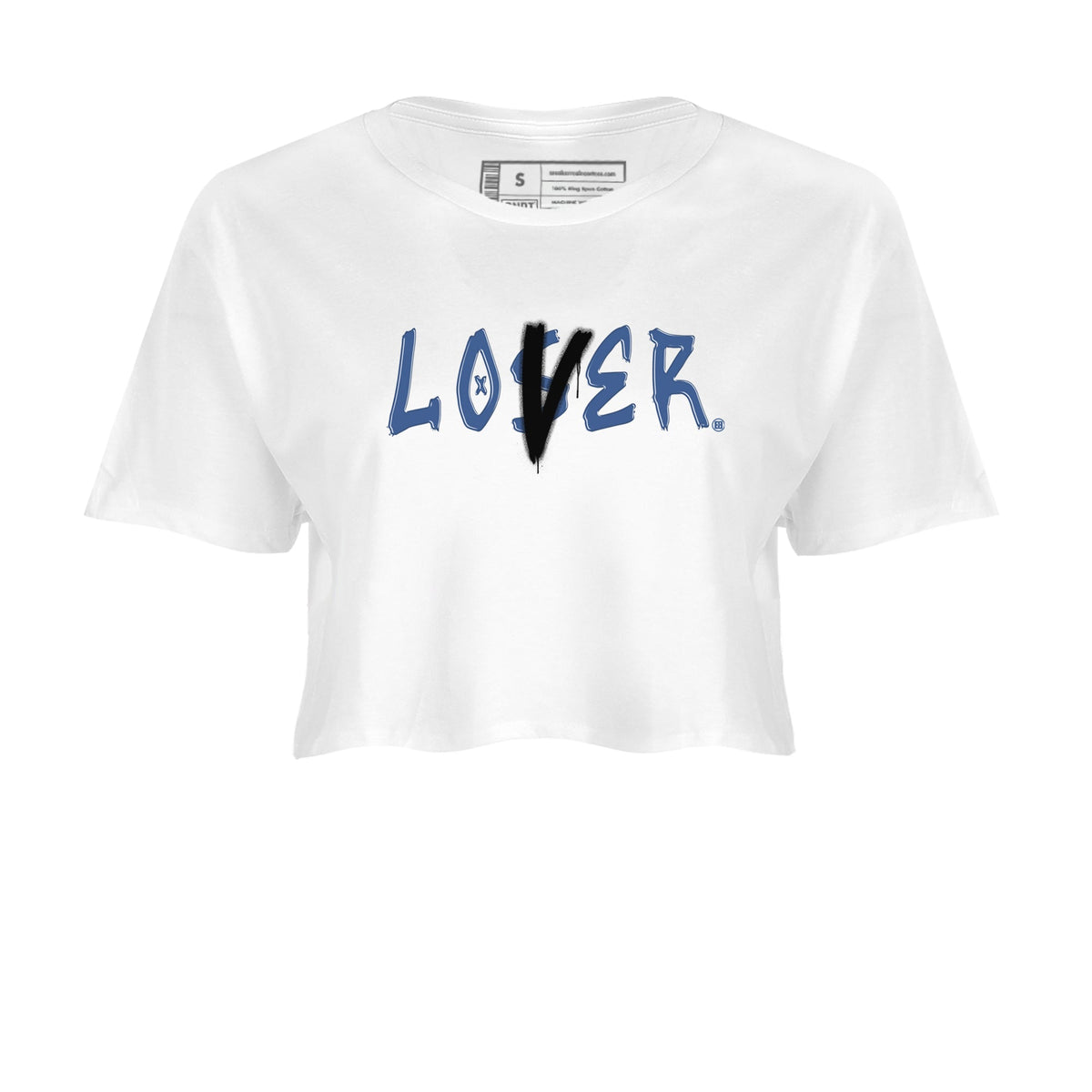 Air Jordan 11 Low Diffused Blue shirts to match jordans Loser Lover sneaker match tees 11s Diffused Blue Drip Gear Zone unisex cotton White 2 Crop Shirts